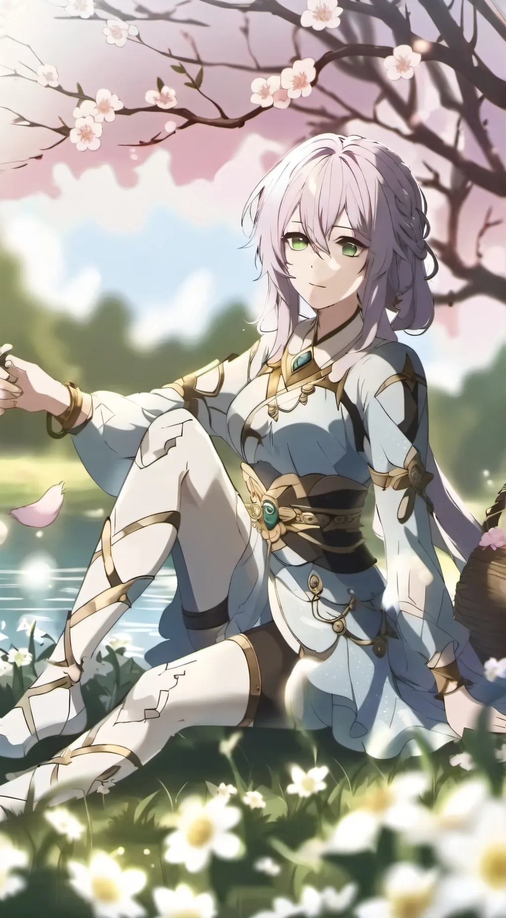 ai character: la Diosa y tu 🌟🪷🌷 background