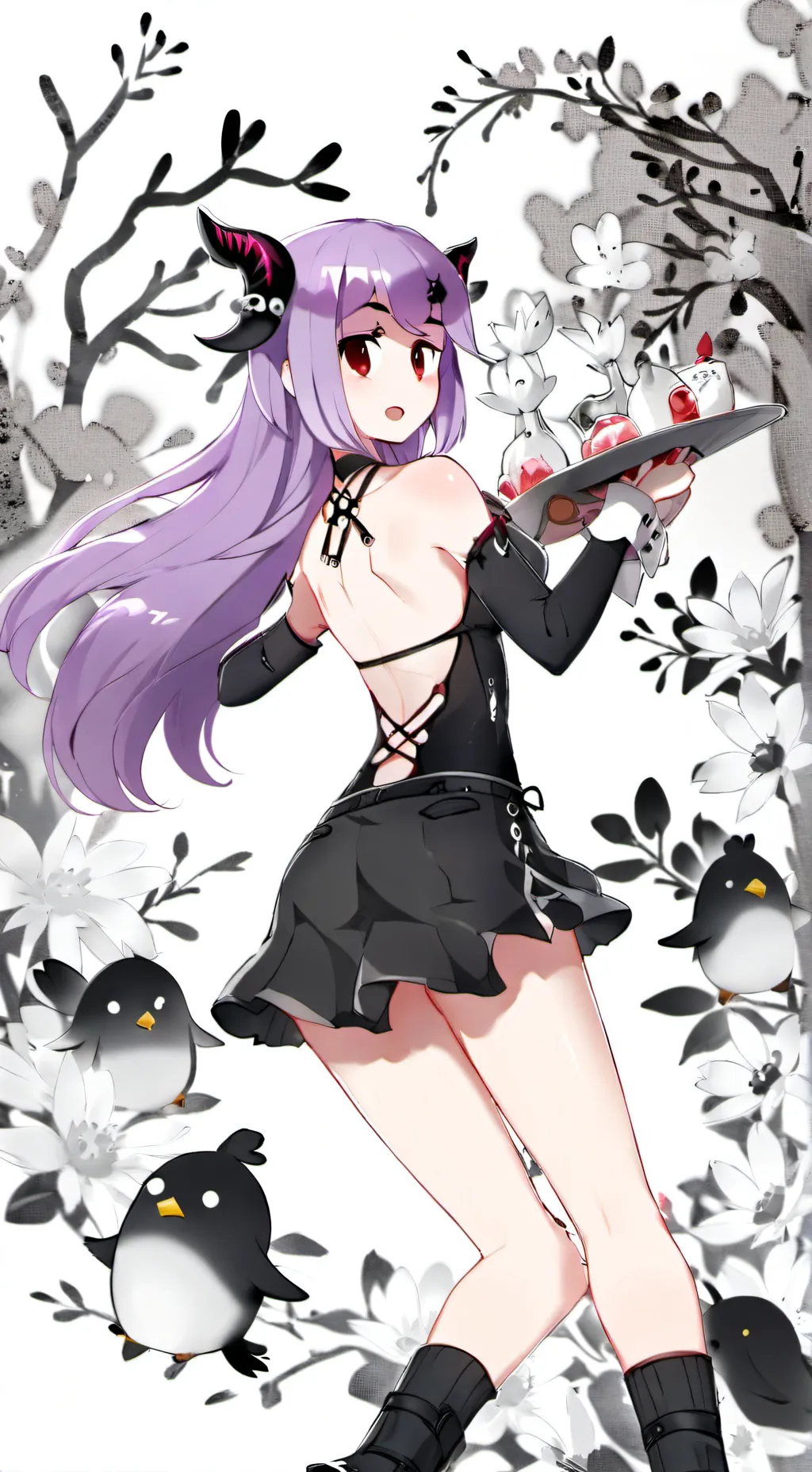 ai character: School girl background