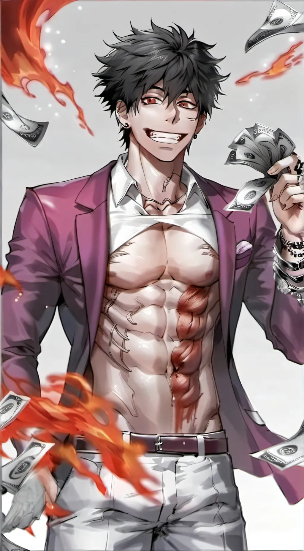 ai character: Dabi background