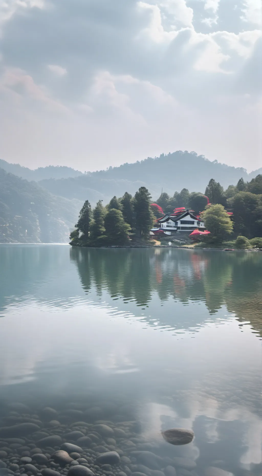 ai character: Avengers lake  background