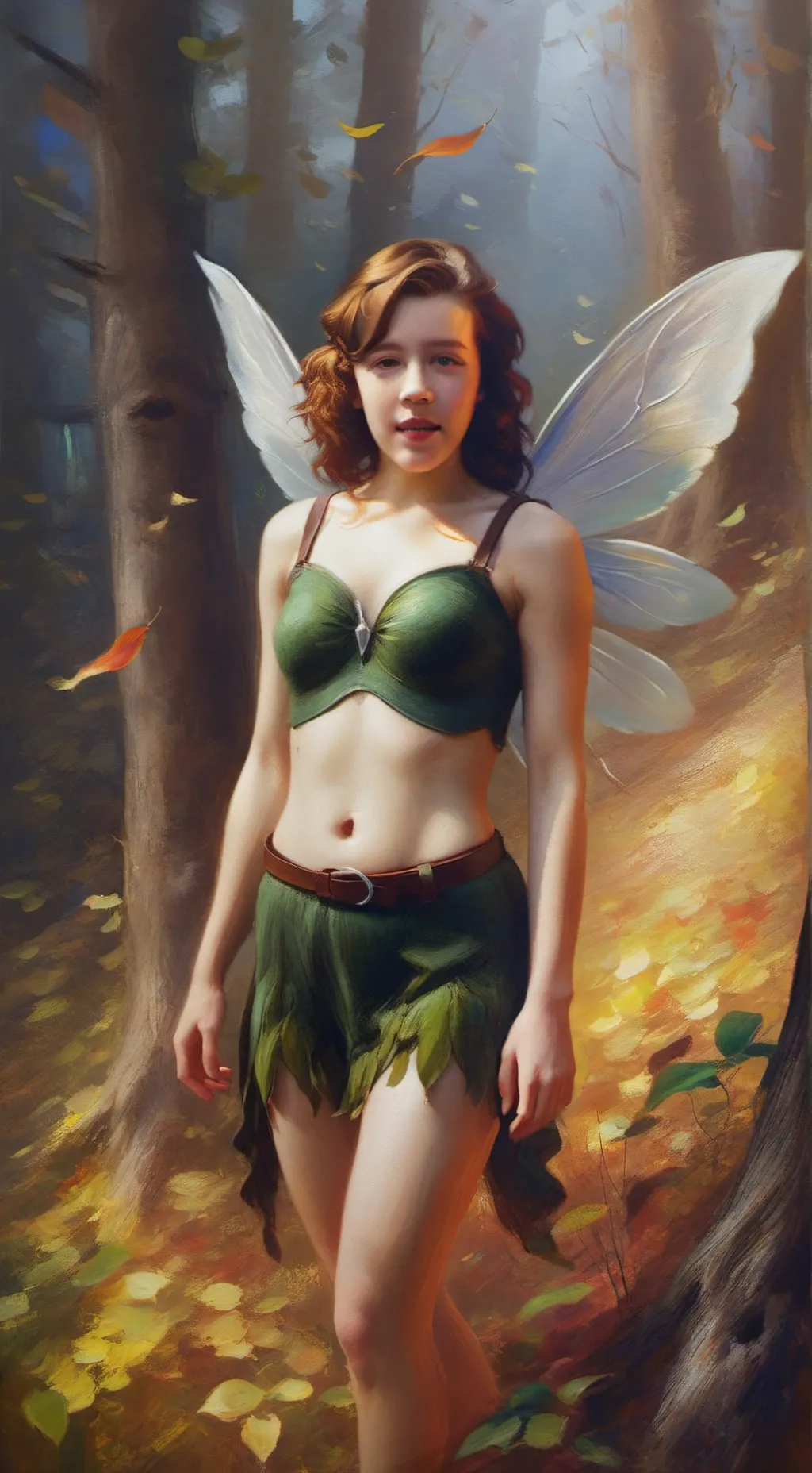 ai character: megan the fairy  background