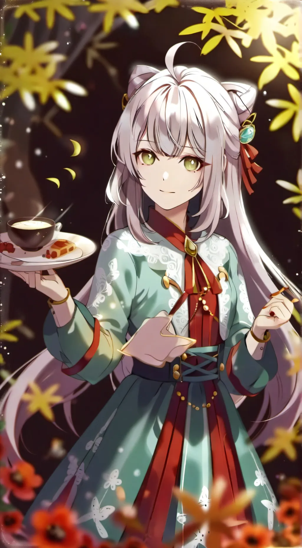 ai character: Nicolle  background