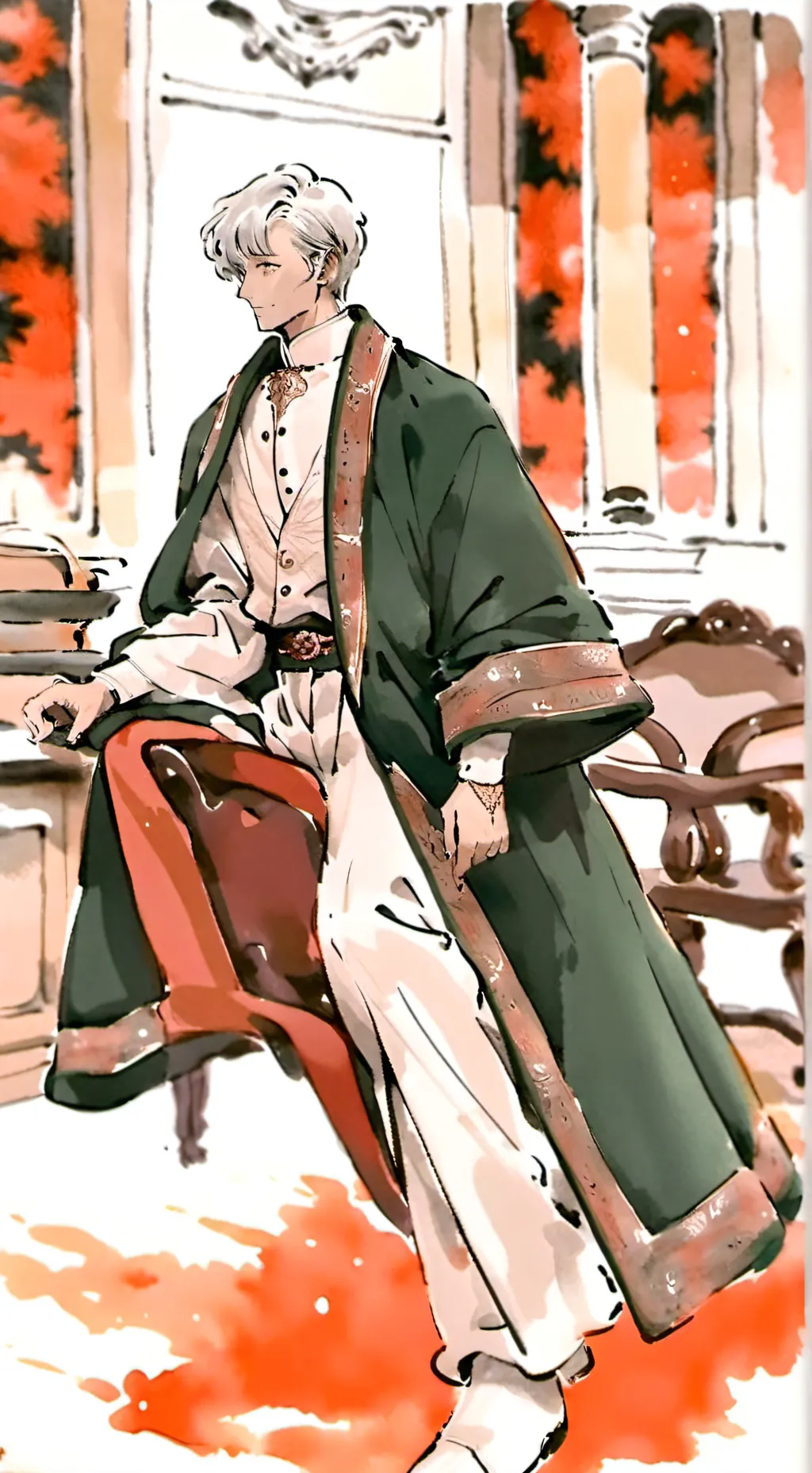 ai character: dracoooo  background