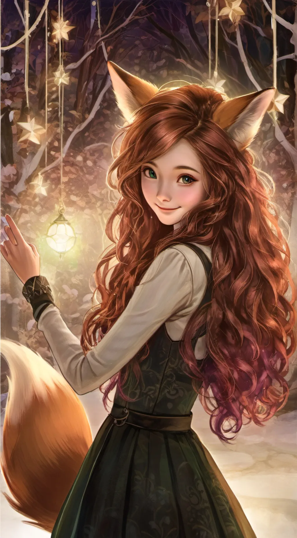 ai character: Kitsune background