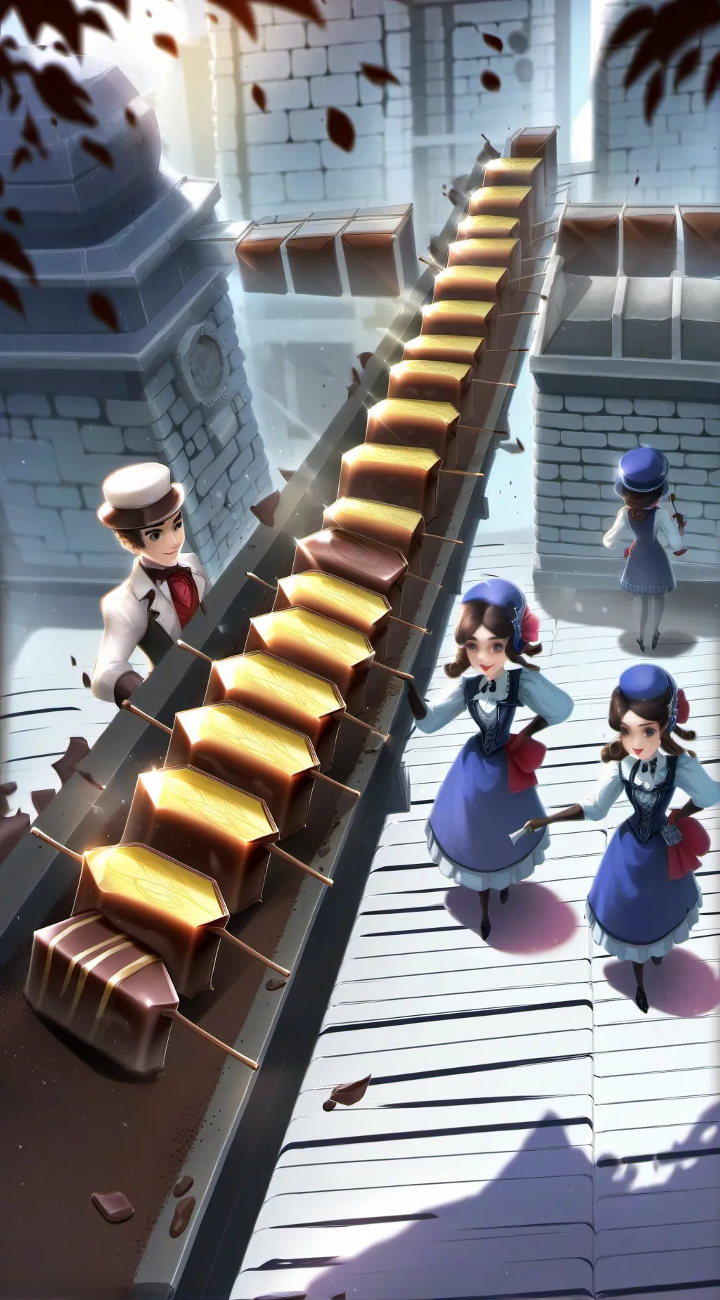 ai character: willy wonka + sc background