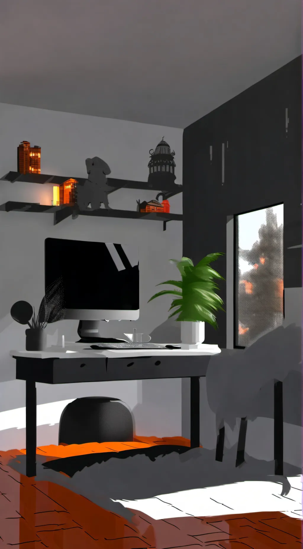 ai character: dw hate laptop background