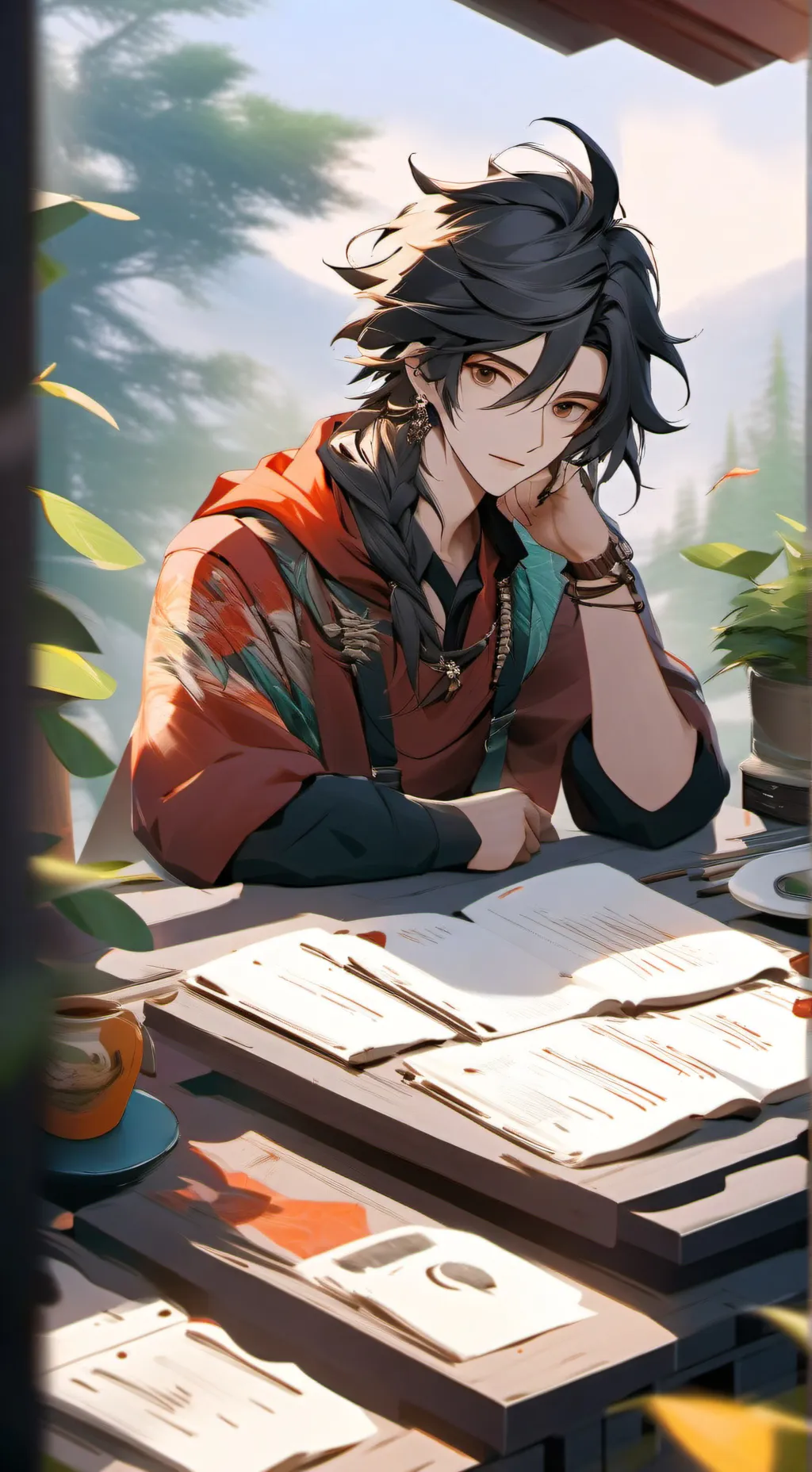 ai character: Allen background