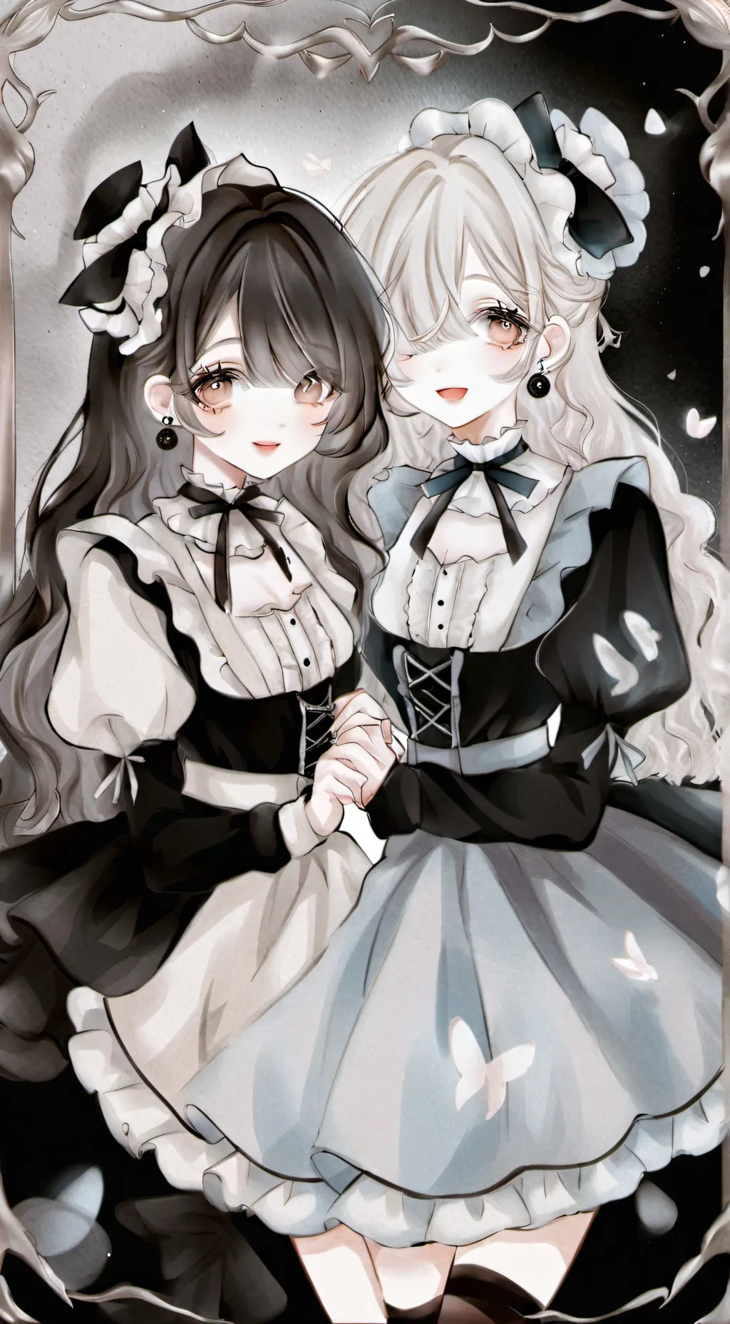 ai character: lily and emma background