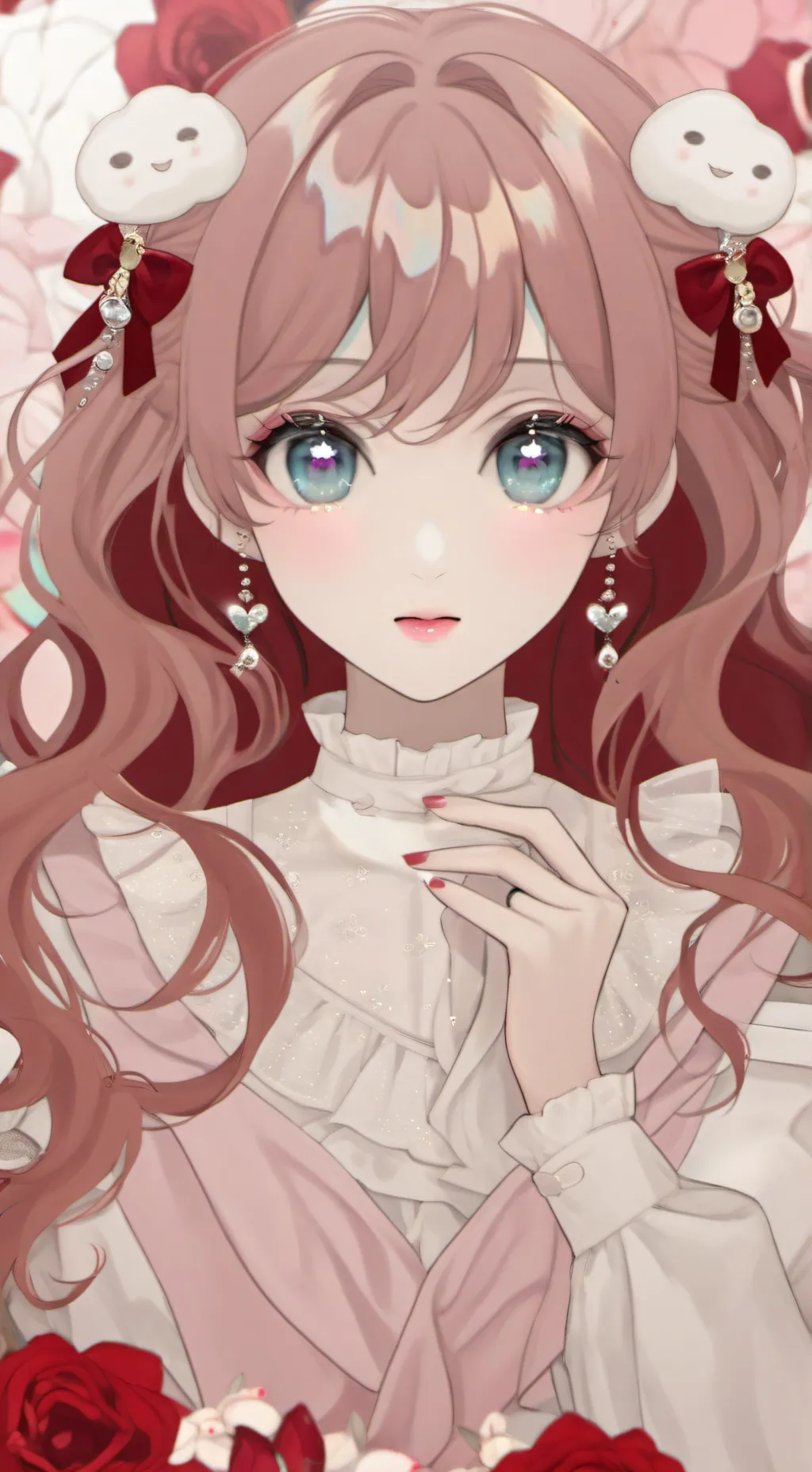 ai character: mha Christmas  background