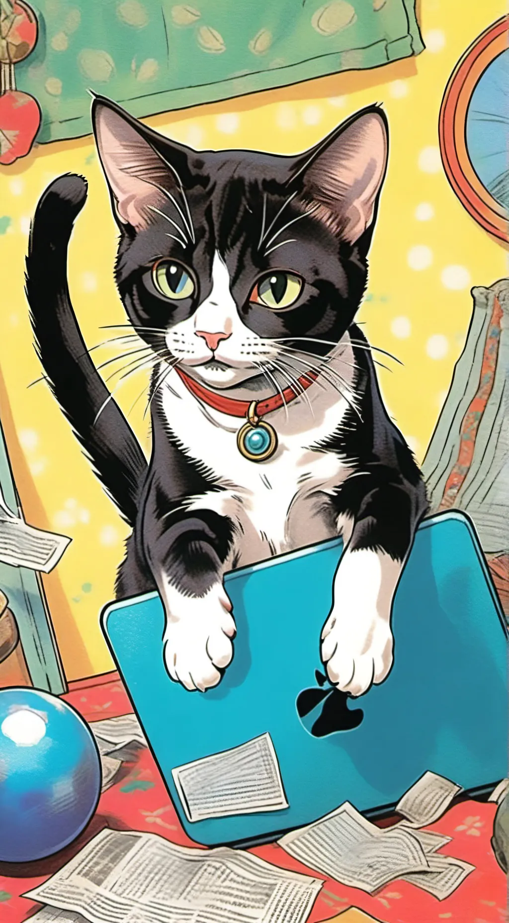 ai character: Pixel background