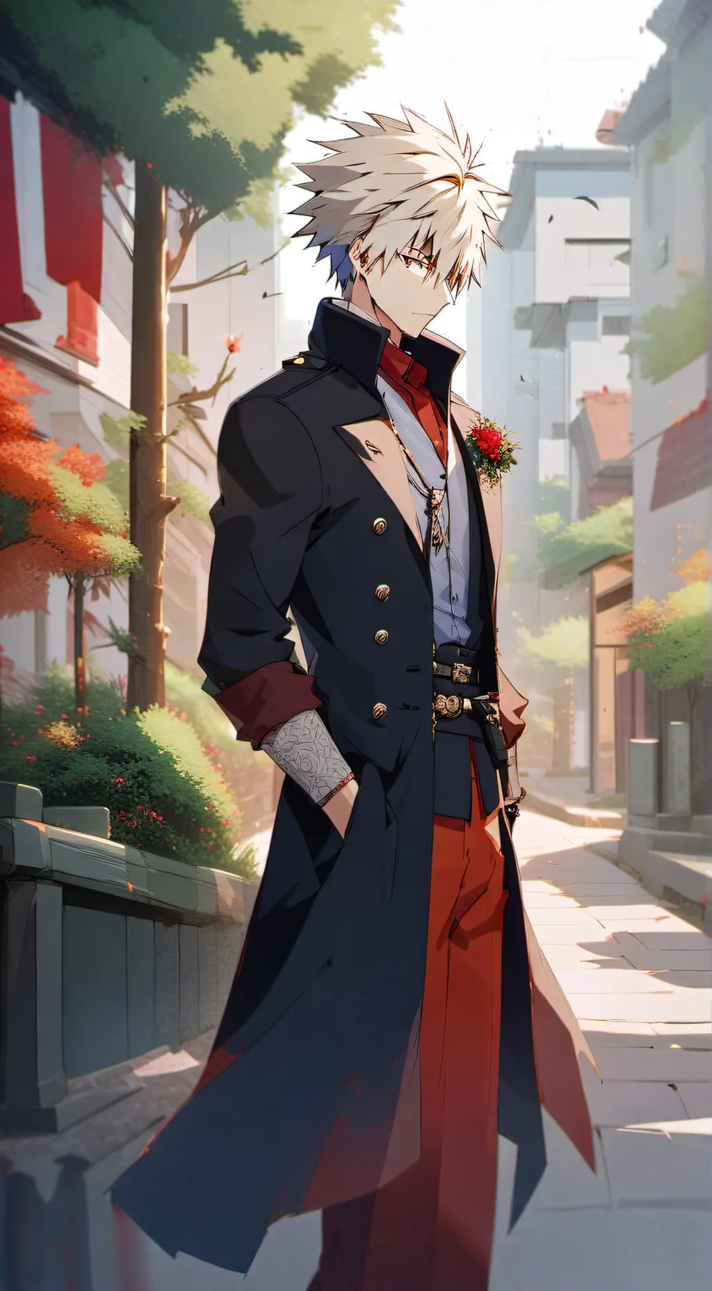 ai character: Bakugo  background