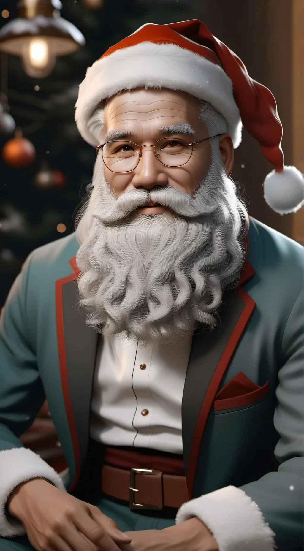 ai character: Merry Christmas! background