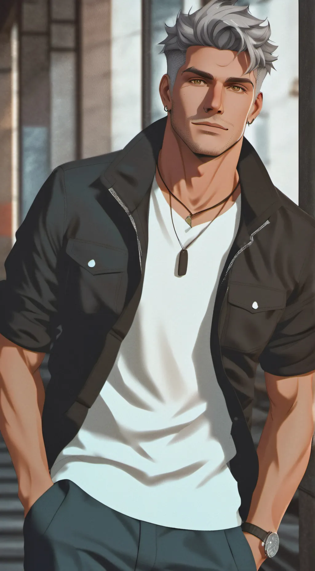 ai character: Andy background