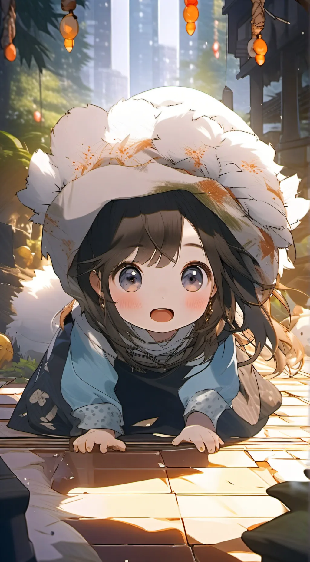 ai character: baby milly background