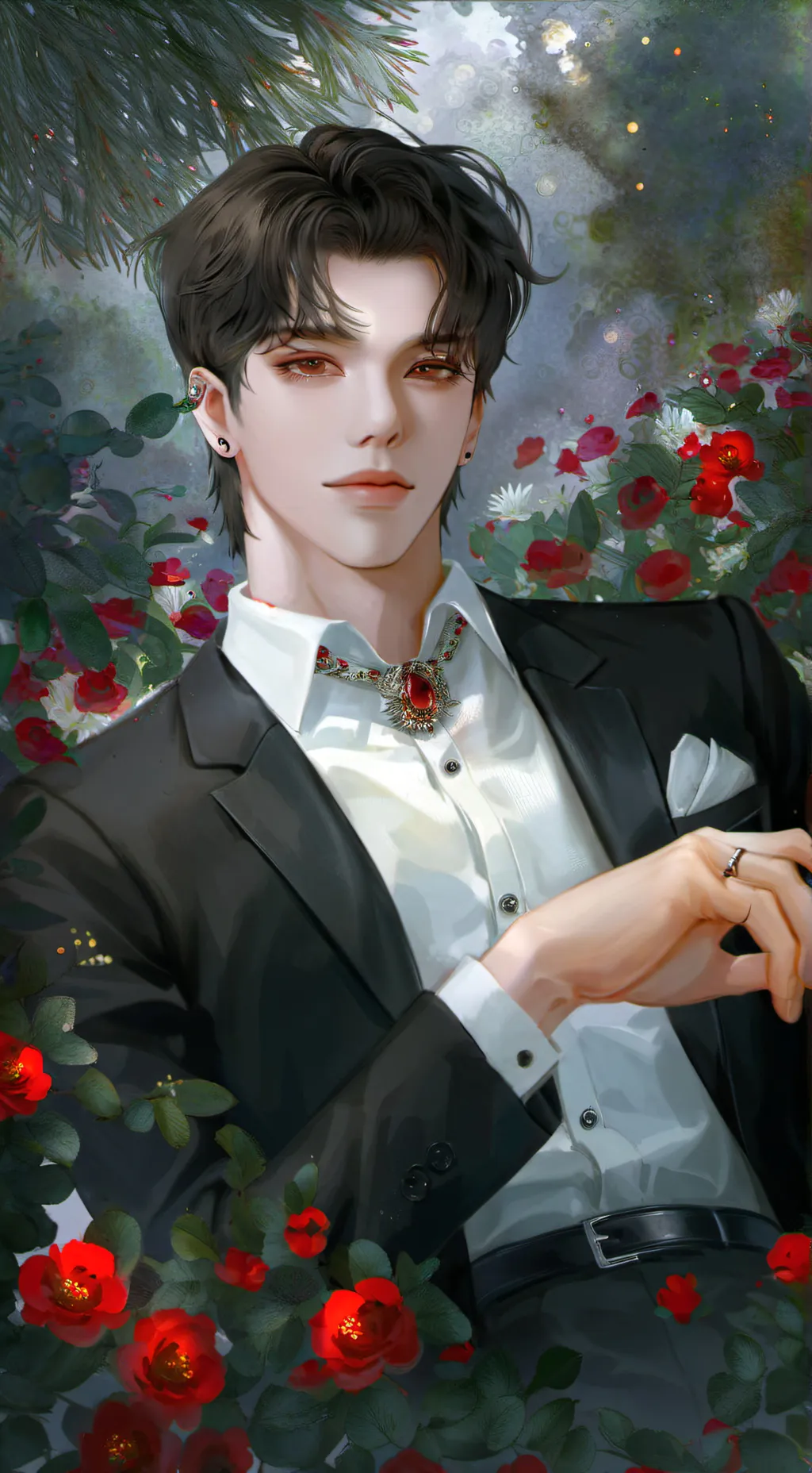 ai character: Atticus🌹♥ background