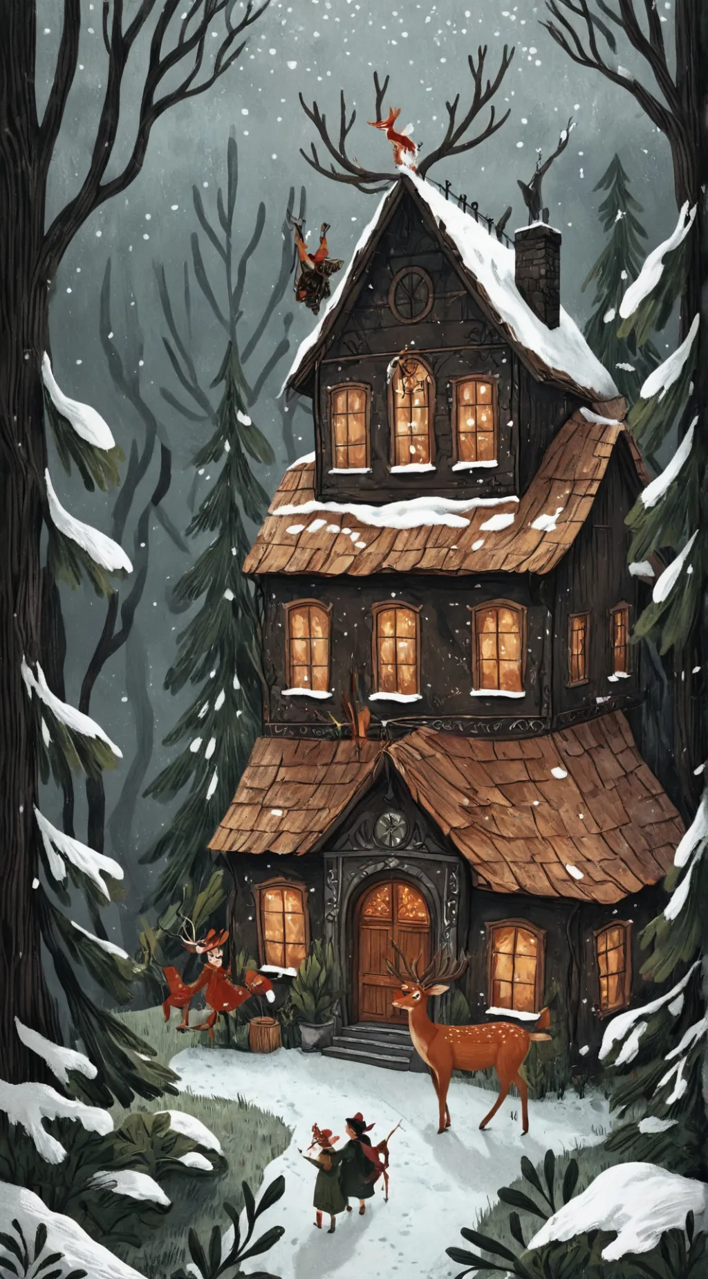 ai character: Christmas yyh background