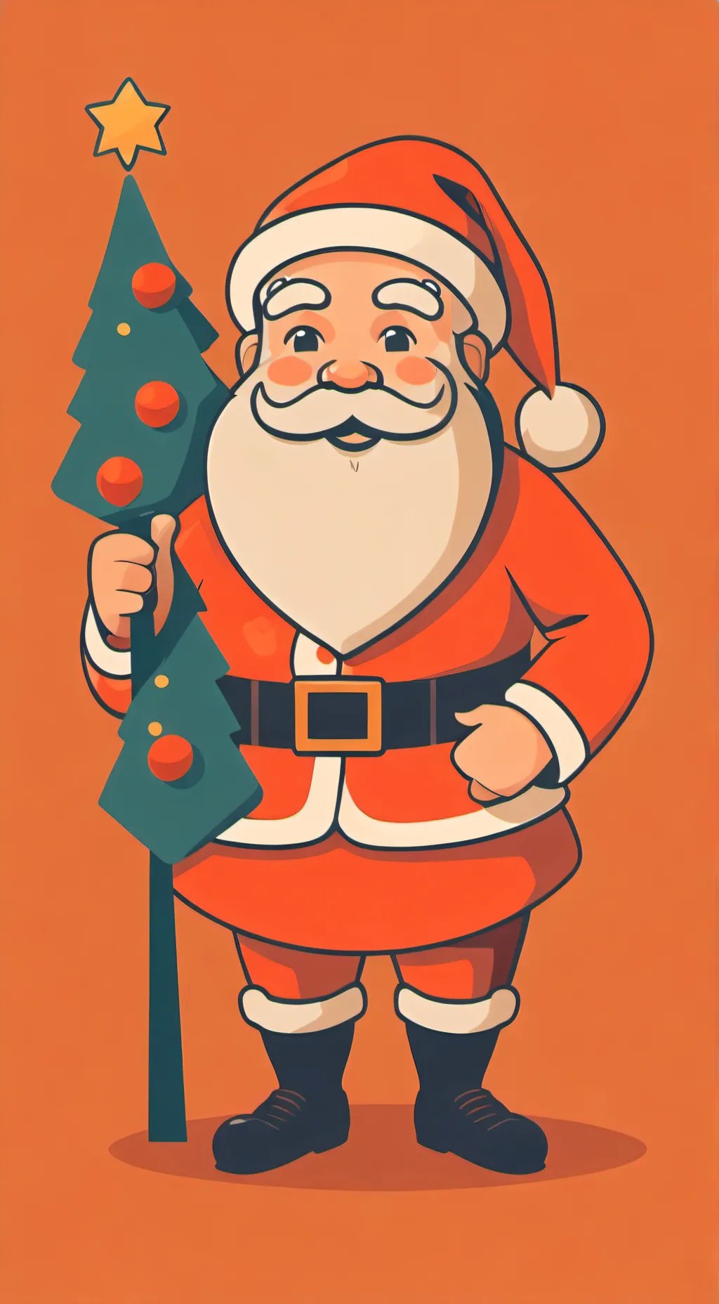 ai character: santa claus background