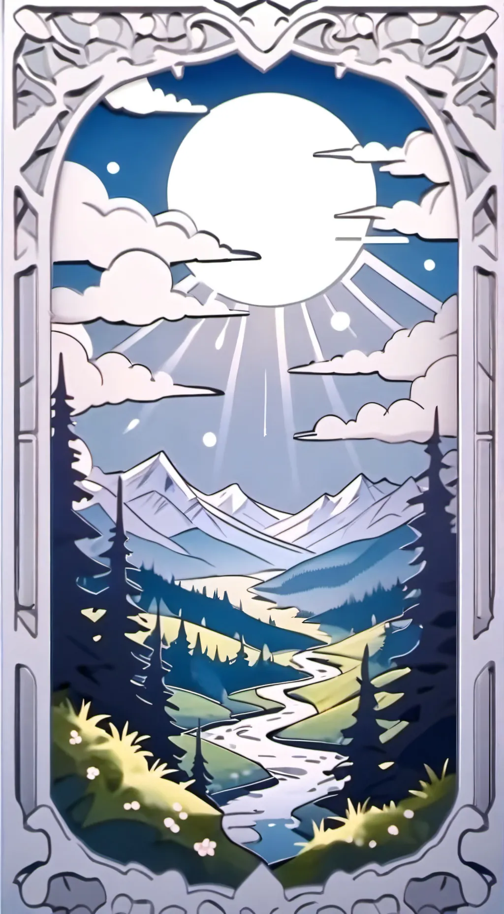 ai character: Sky background