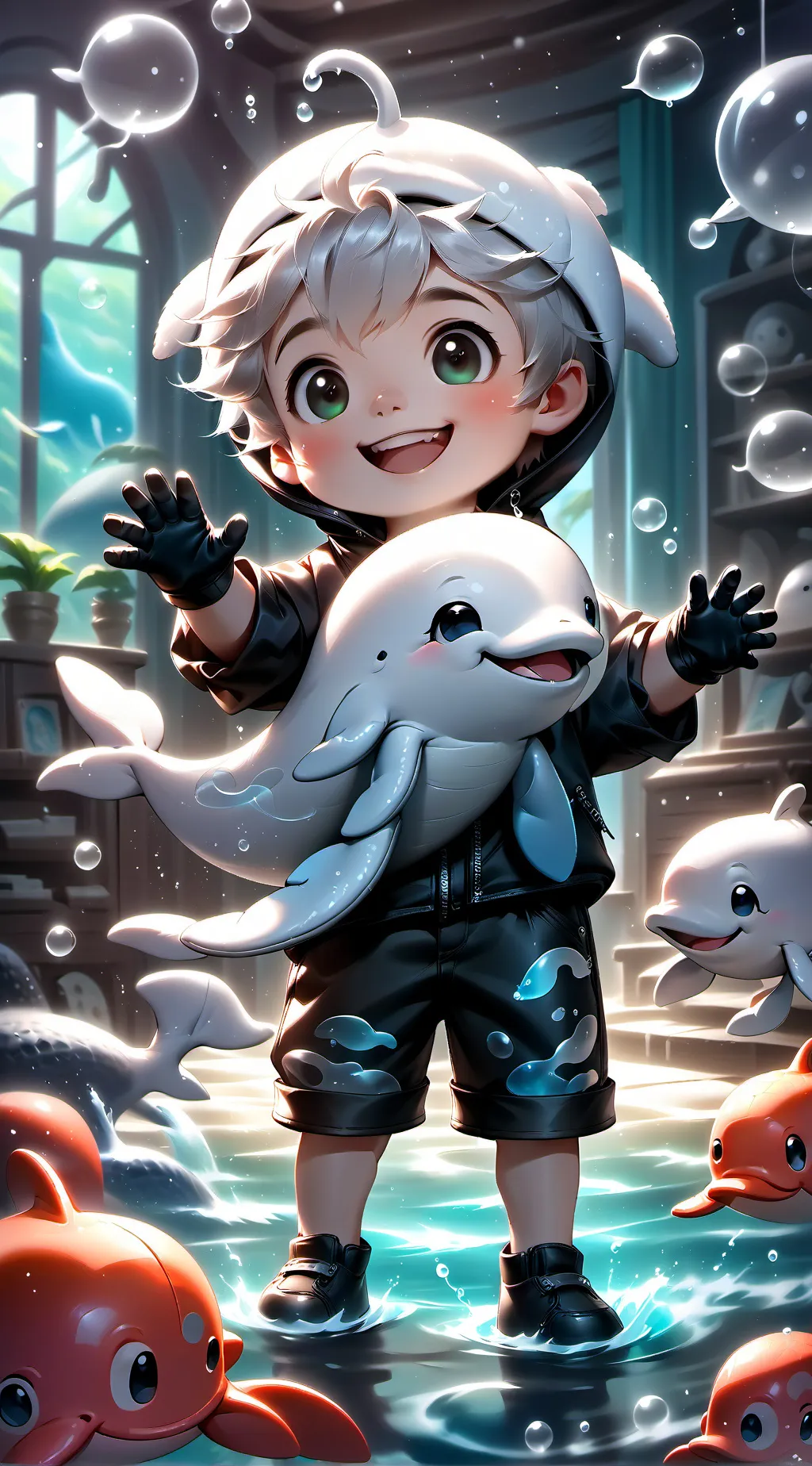 ai character: furry but a boy background