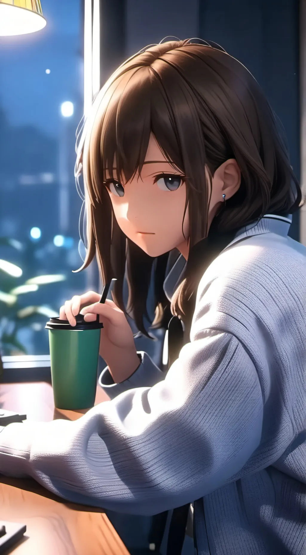 ai character: Céleste background