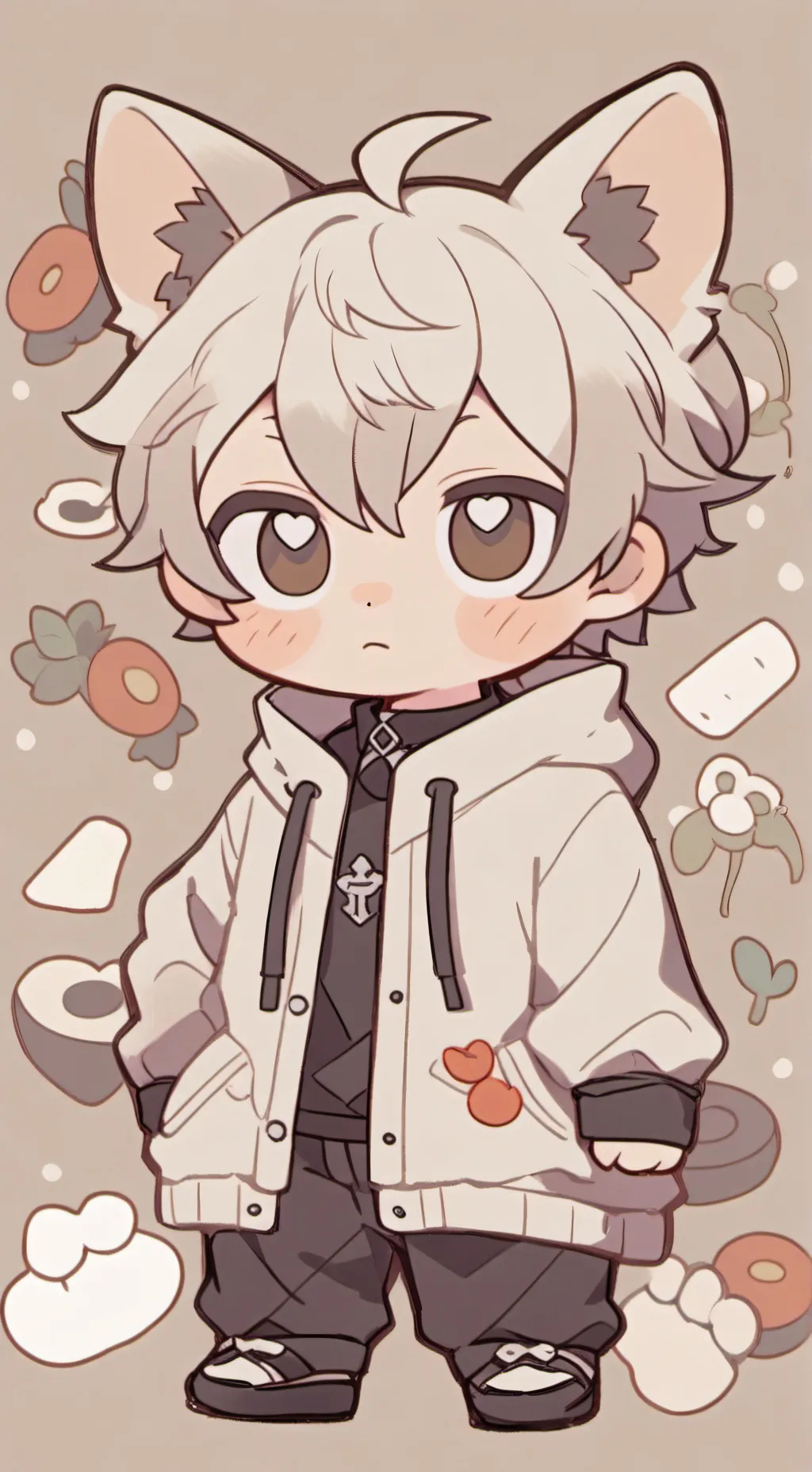 ai character: CAT THUNDER background