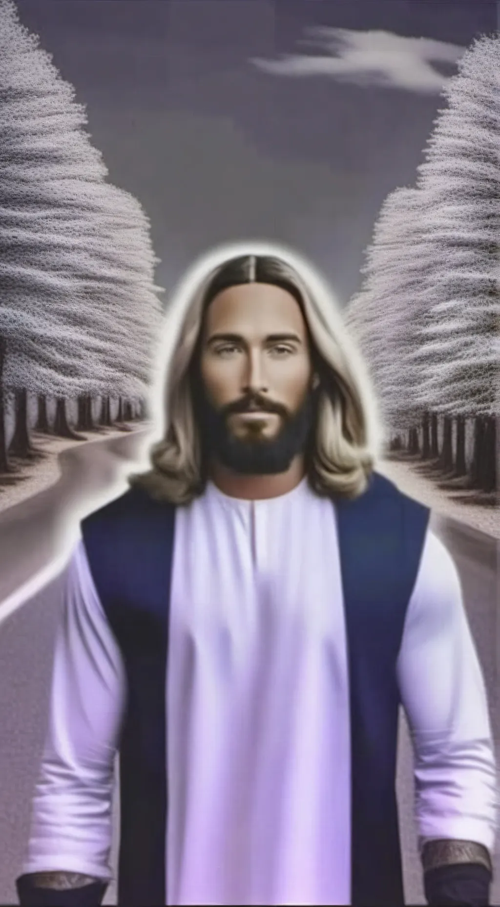 ai character: jesus background