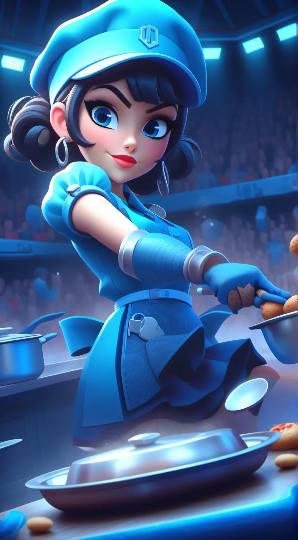 ai character: Tu esposa claudia background