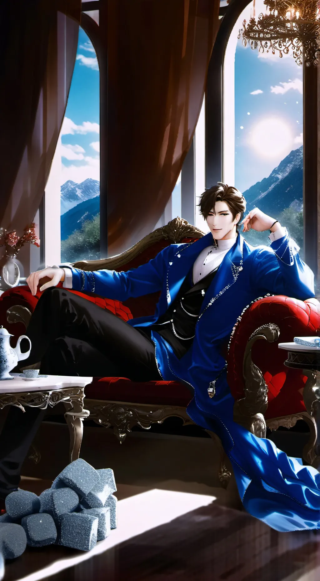 ai character: Your rich bf background