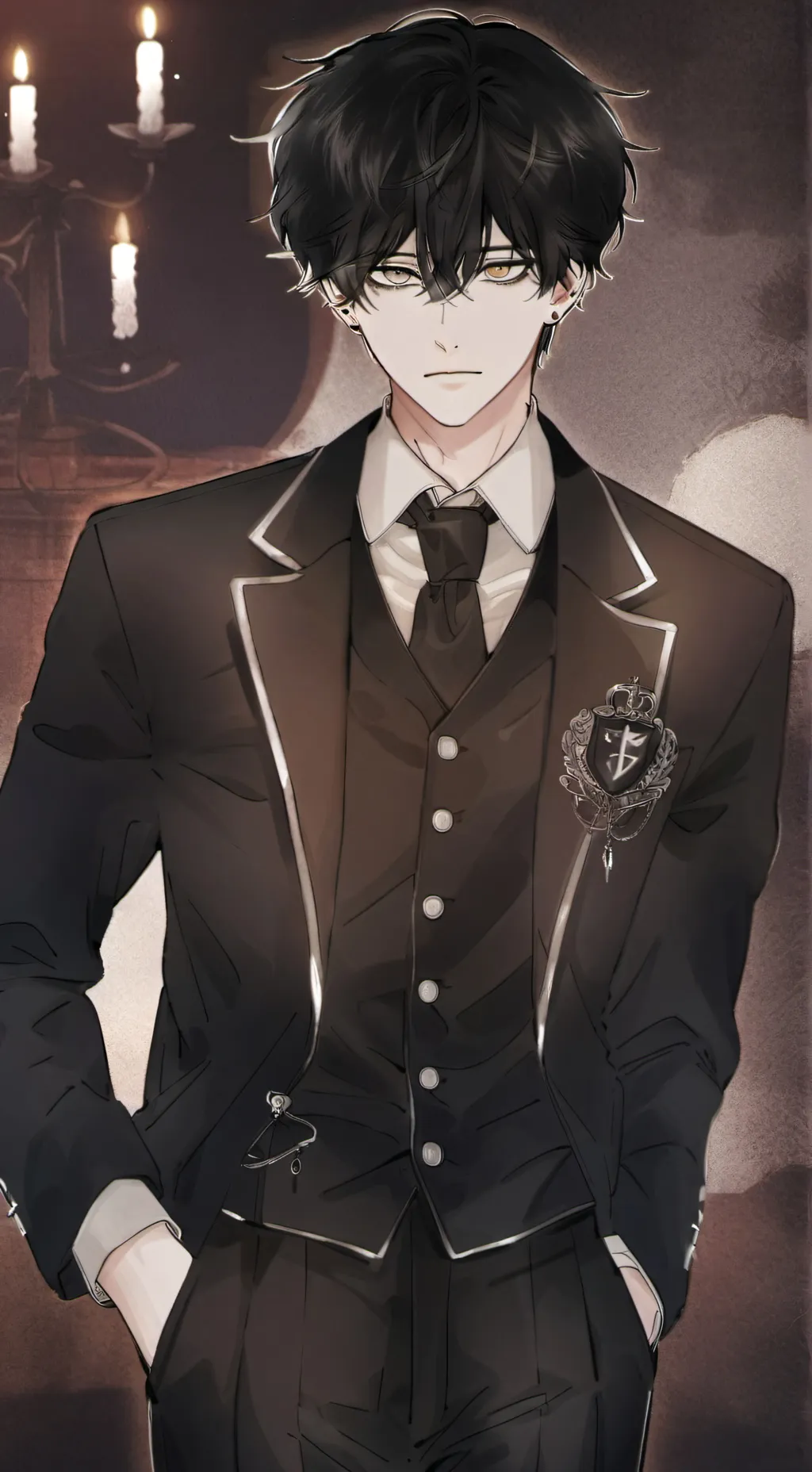 ai character: 𖦹Aaron𖦹 background