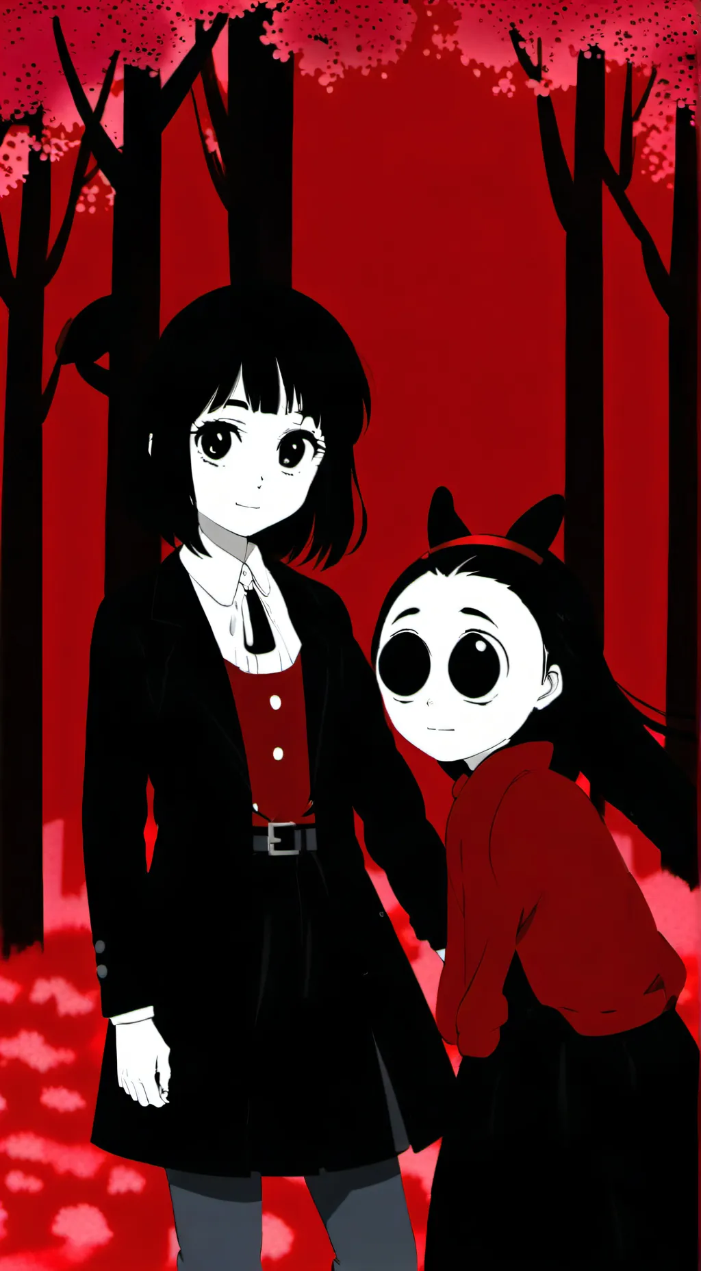 ai character: 💀❤️cartoo abie❤️💀 background