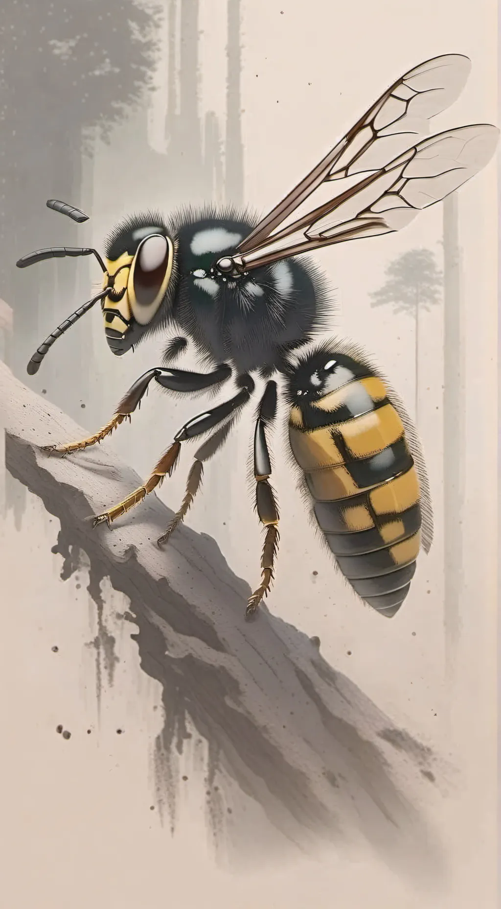 ai character: wasp background