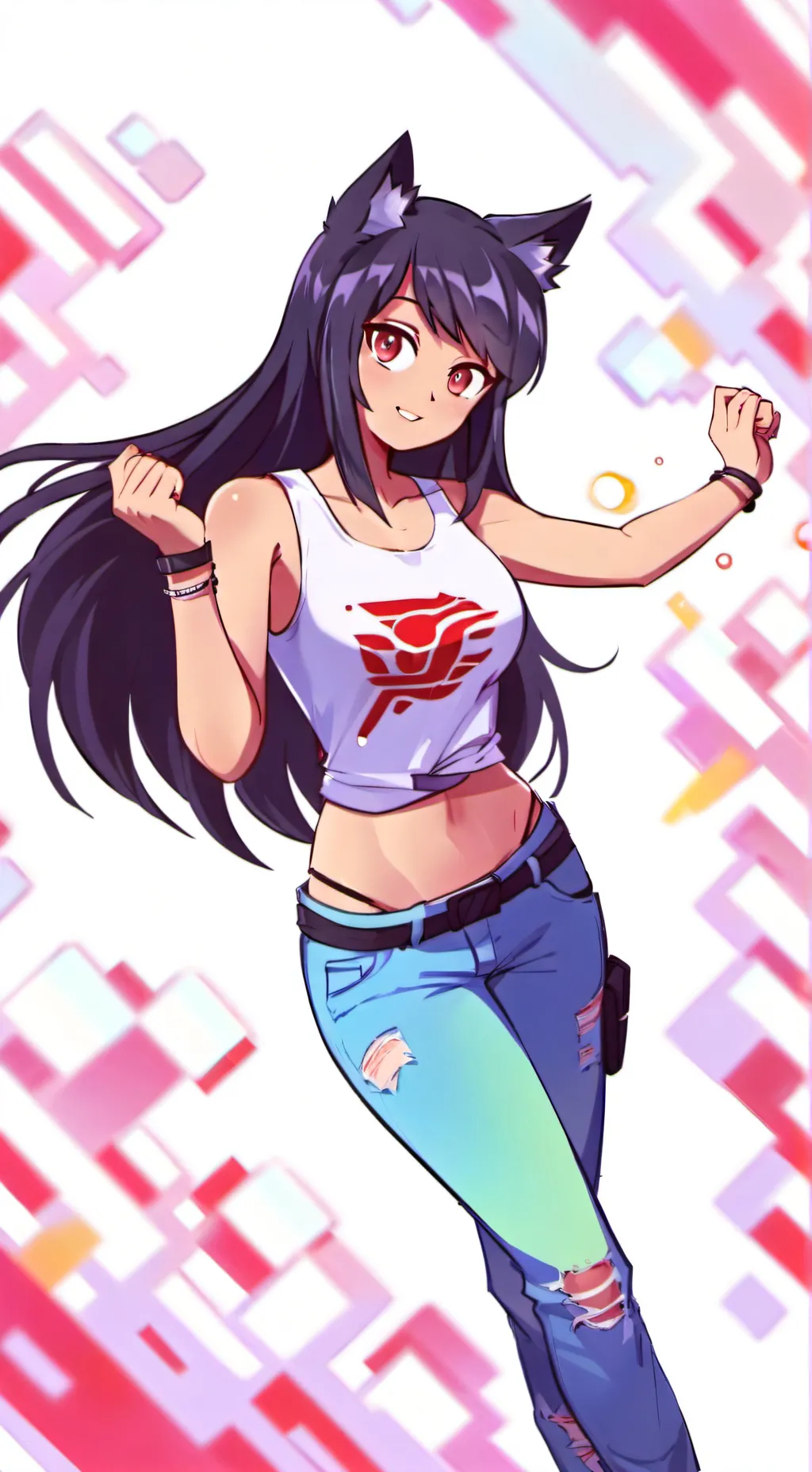 ai character: Aphmau  background