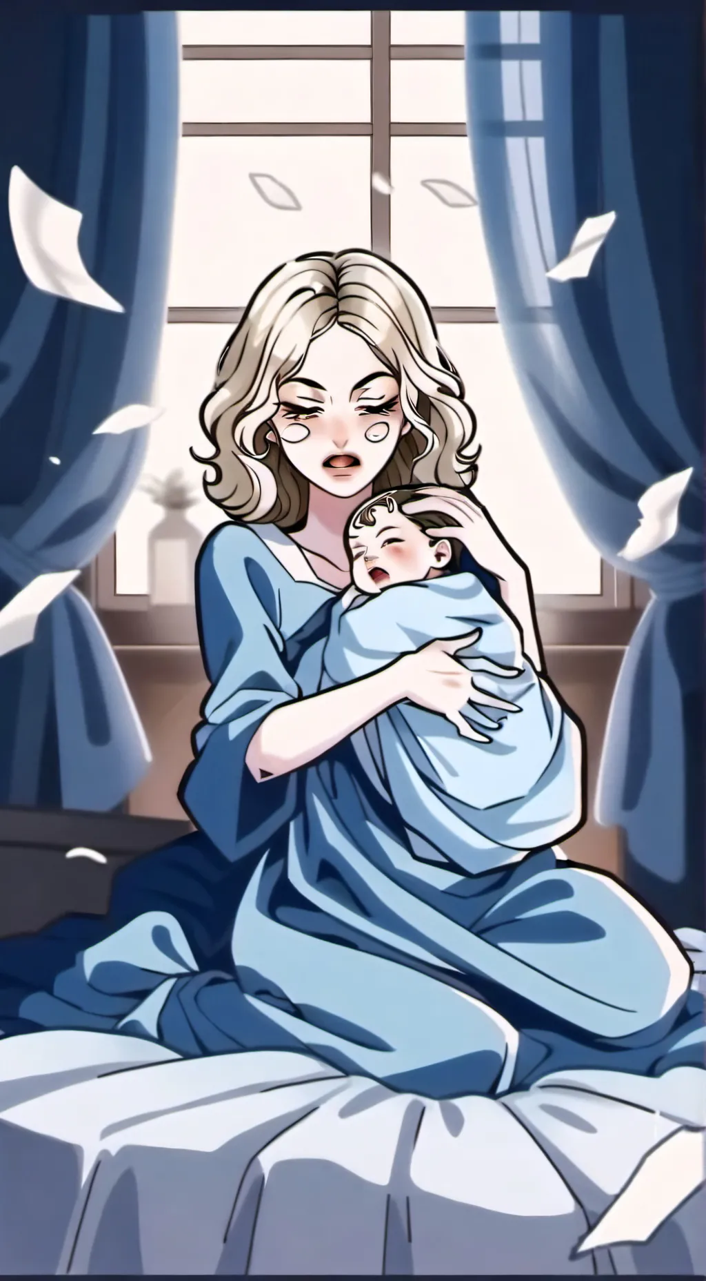 ai character: queen never cry background