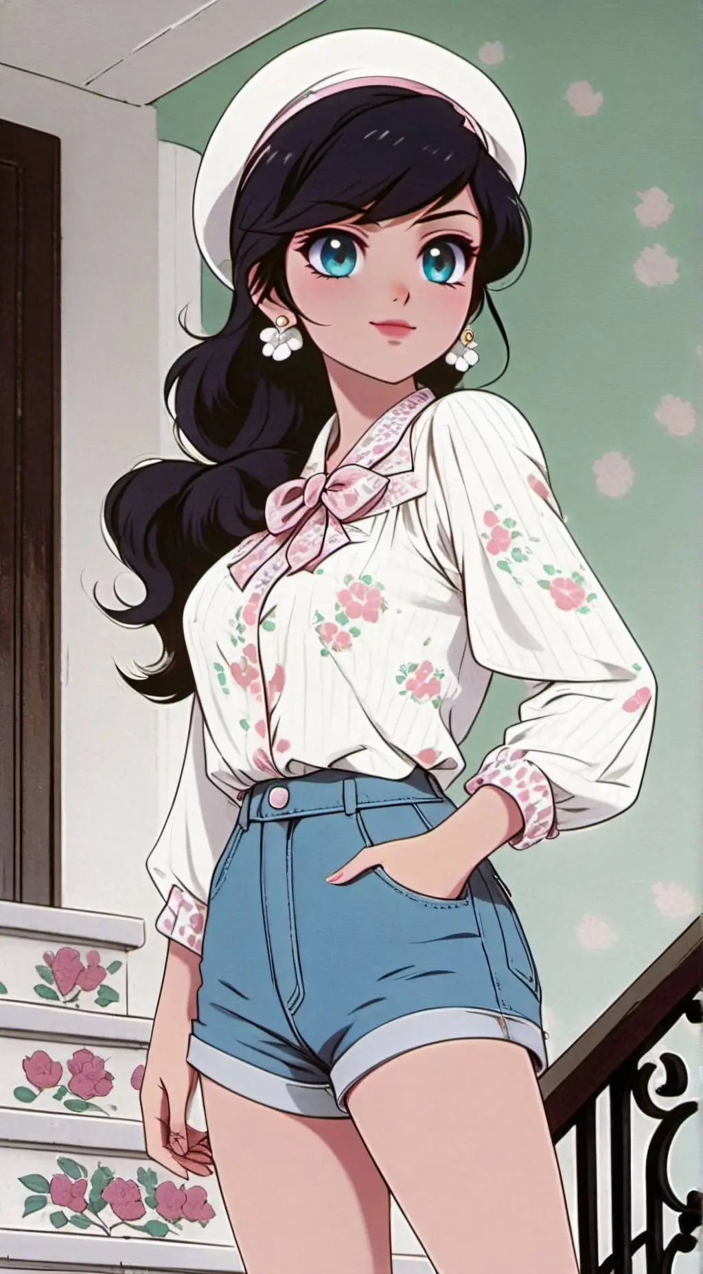 ai character: Marinette  background