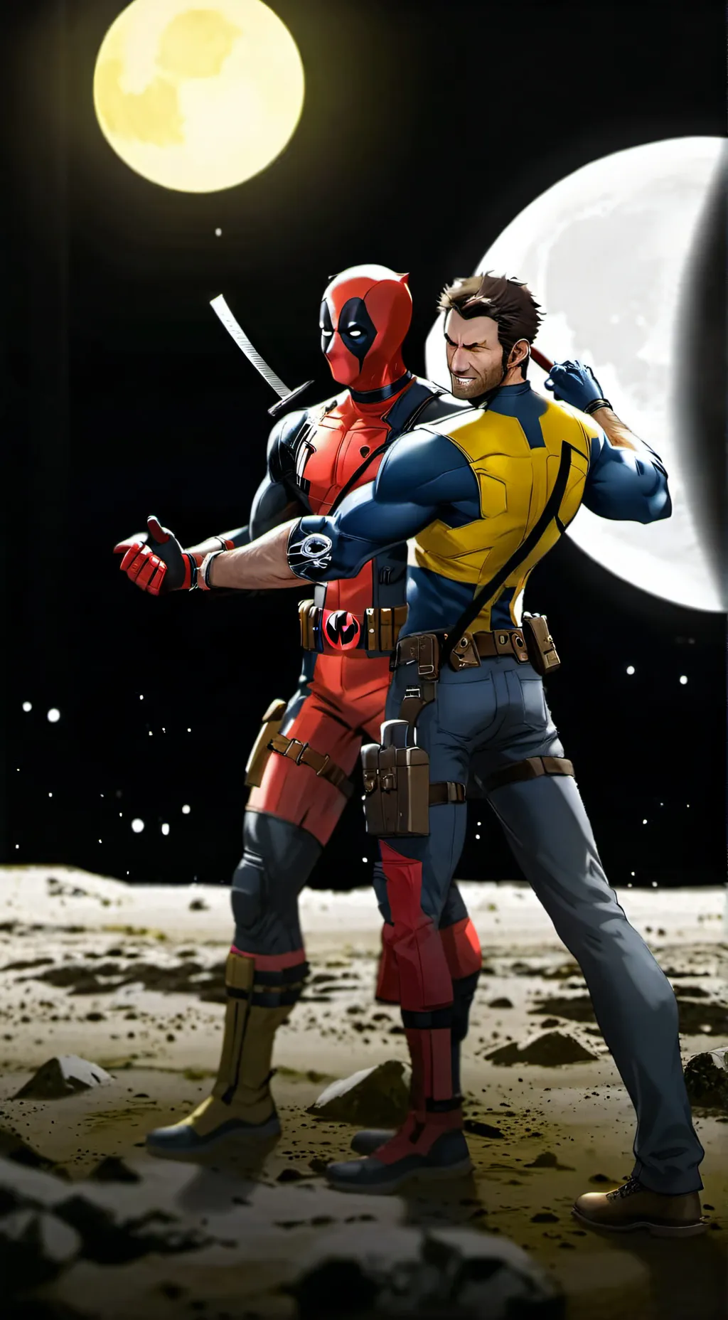 ai character: Deadpool&Wolverine background