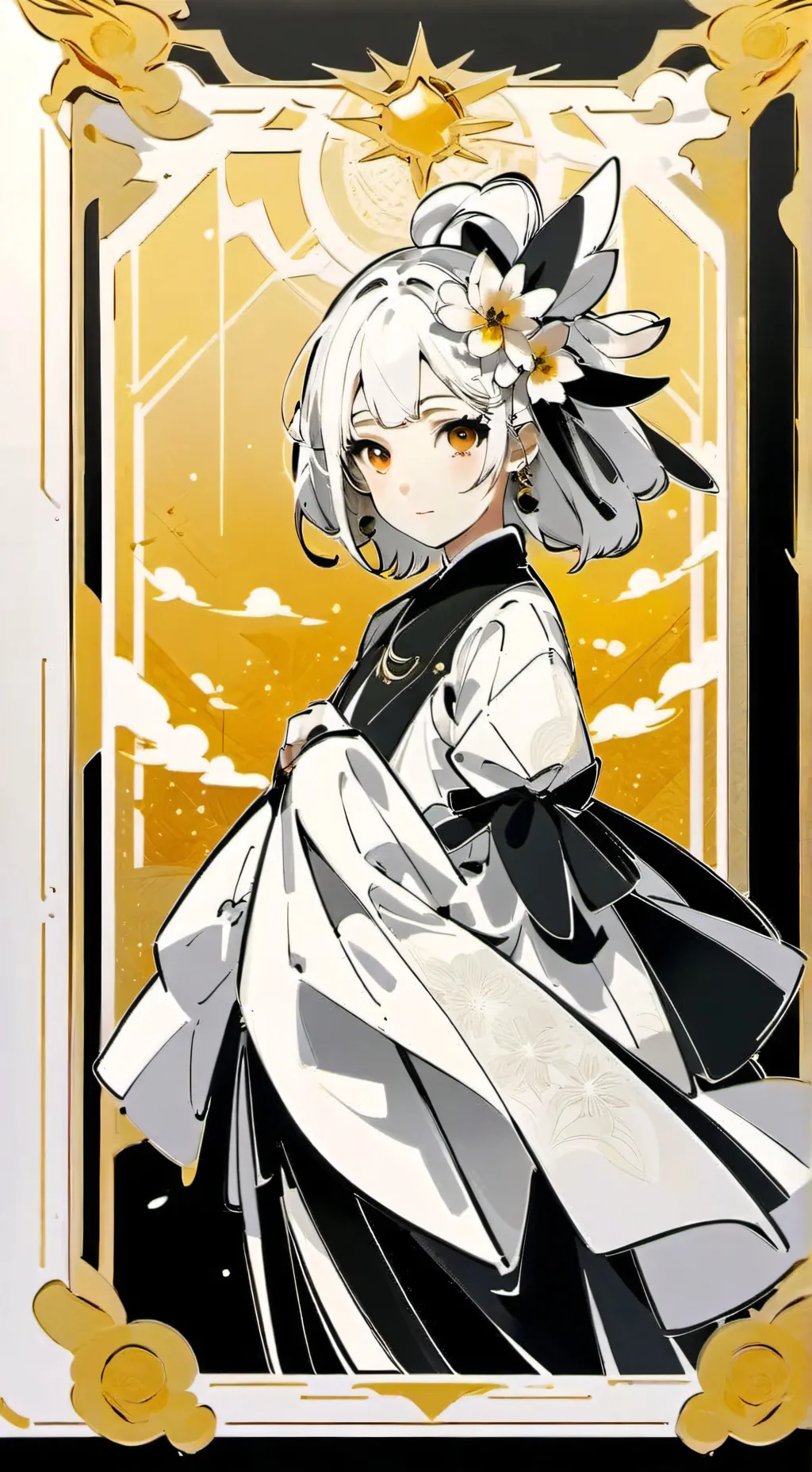 ai character: Niña inglesa background