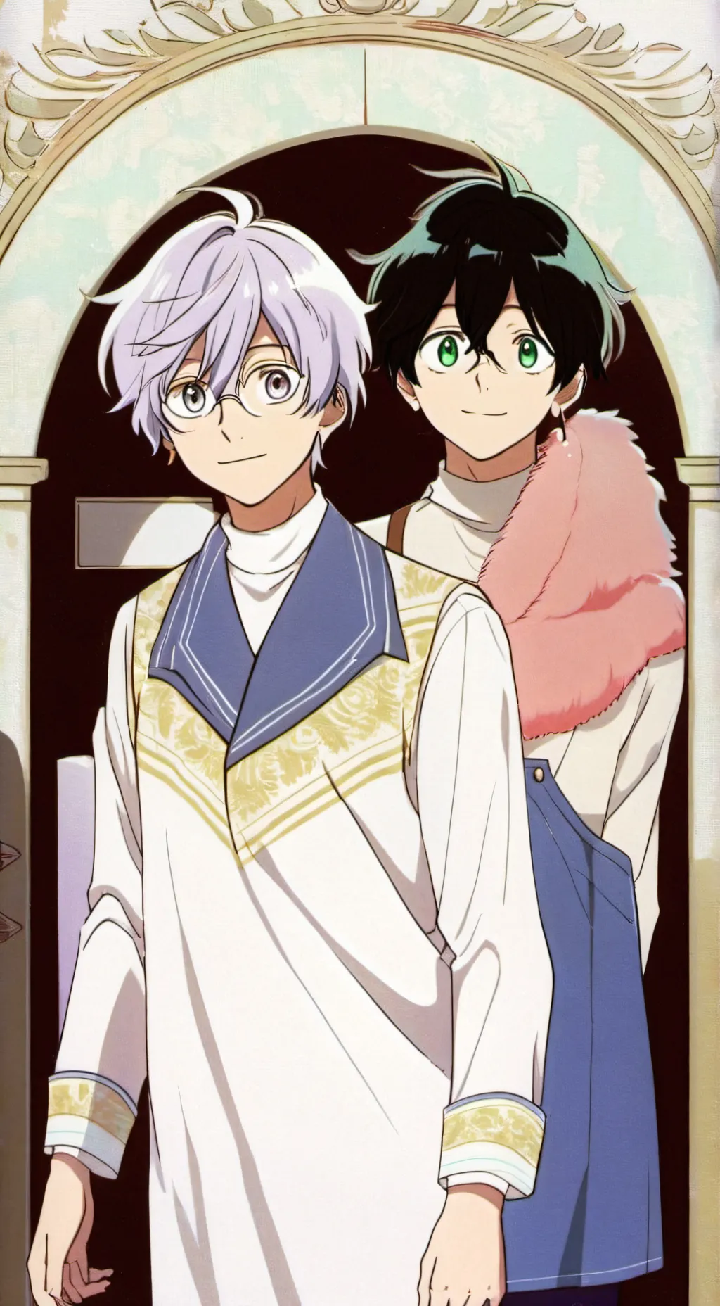 ai character: ❤️shoto e deku💚 background