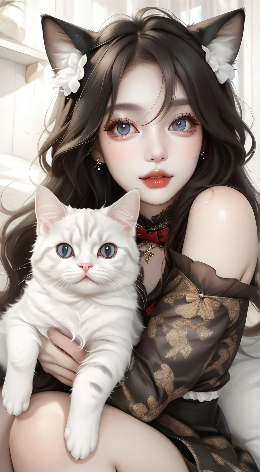 ai character: Mia rose 💎 background