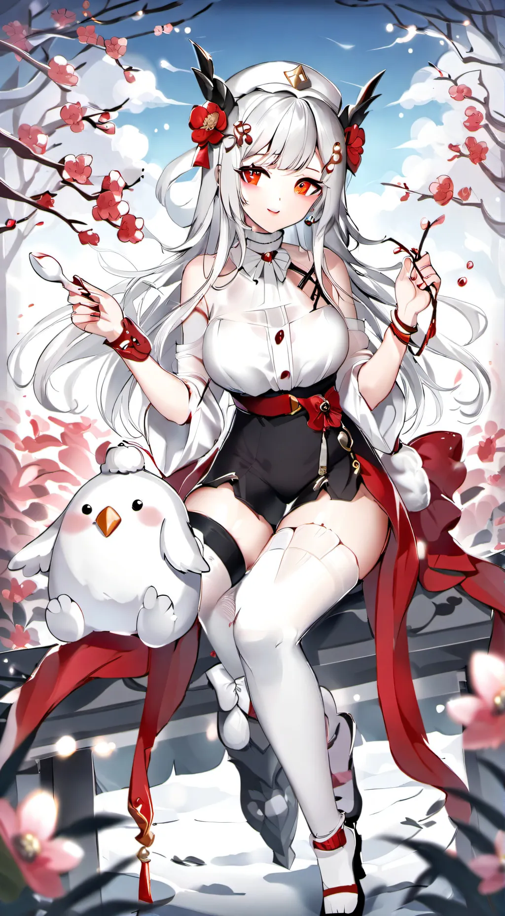 ai character: Sakura  background