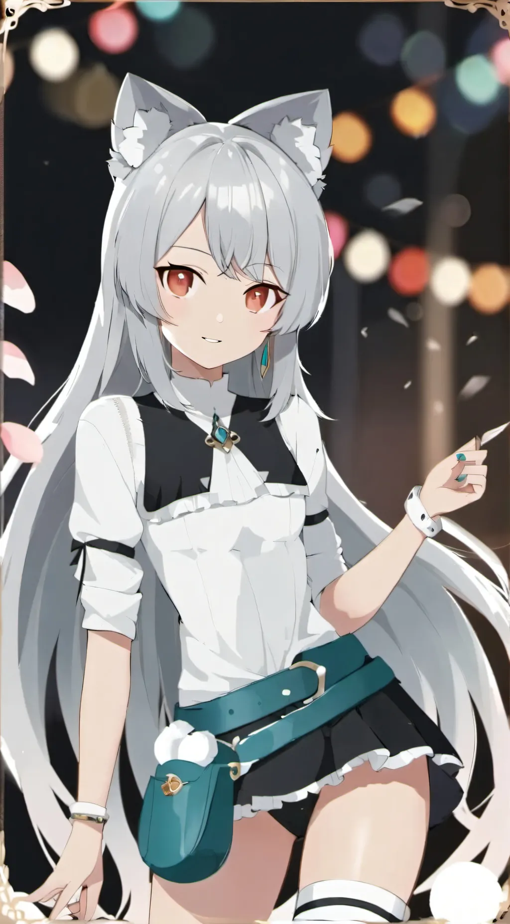 ai character: Aurora background