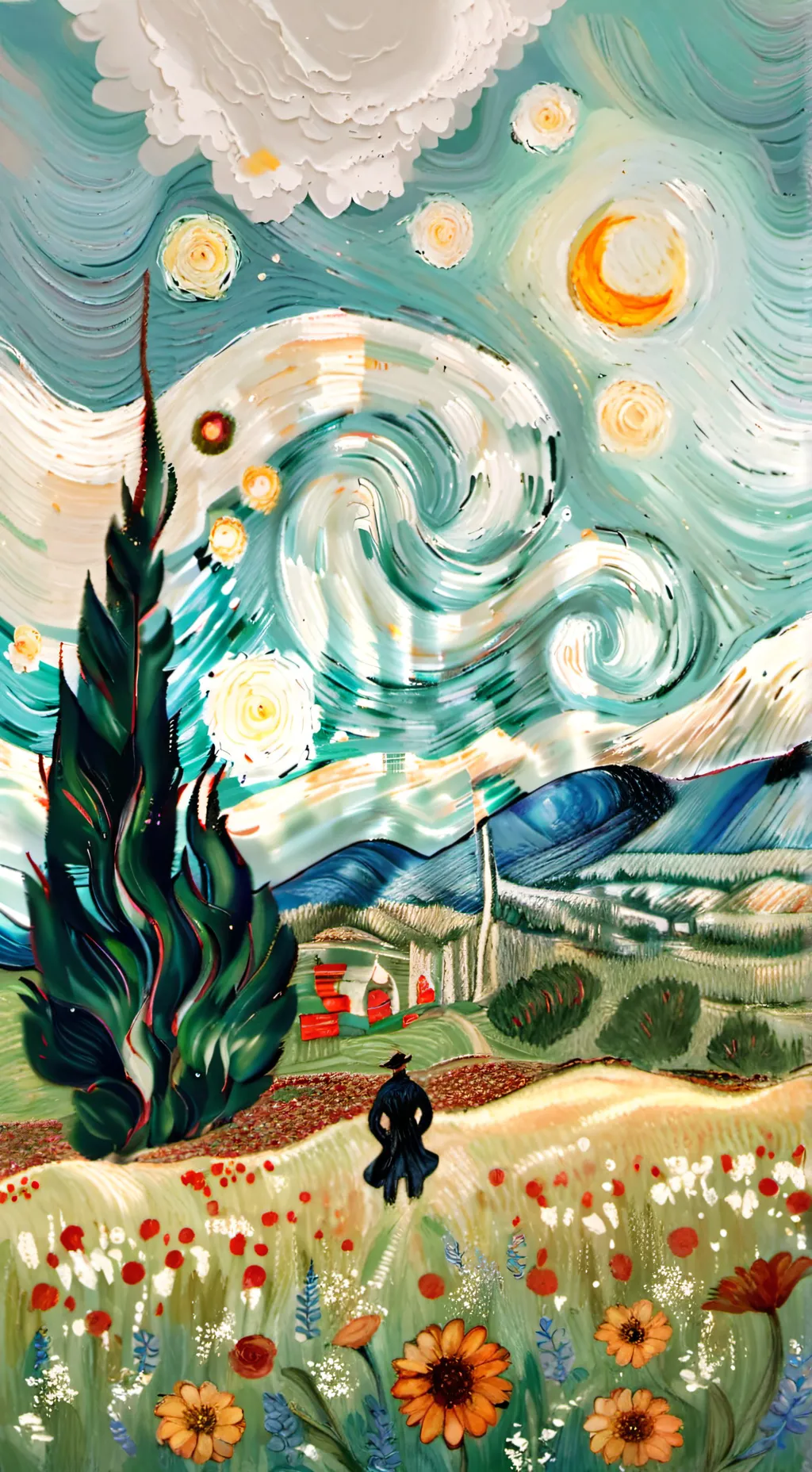 ai character: léna ta meuf  background