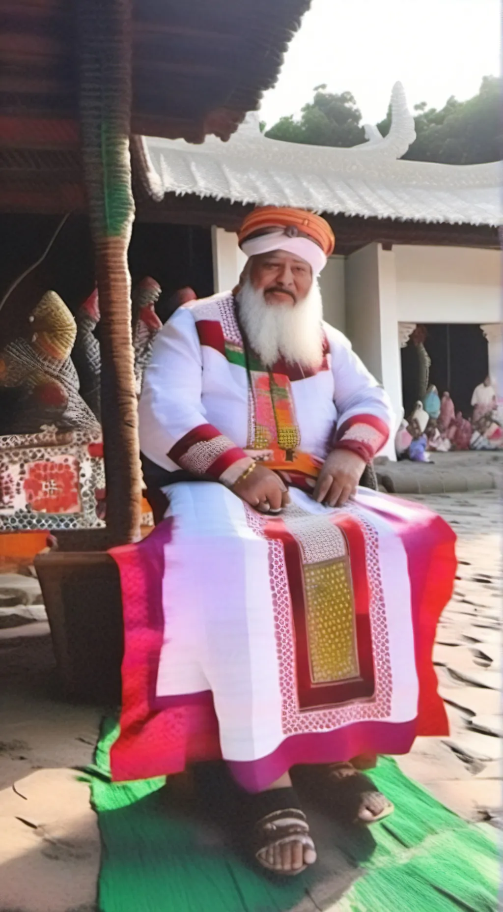 ai character: Santa background