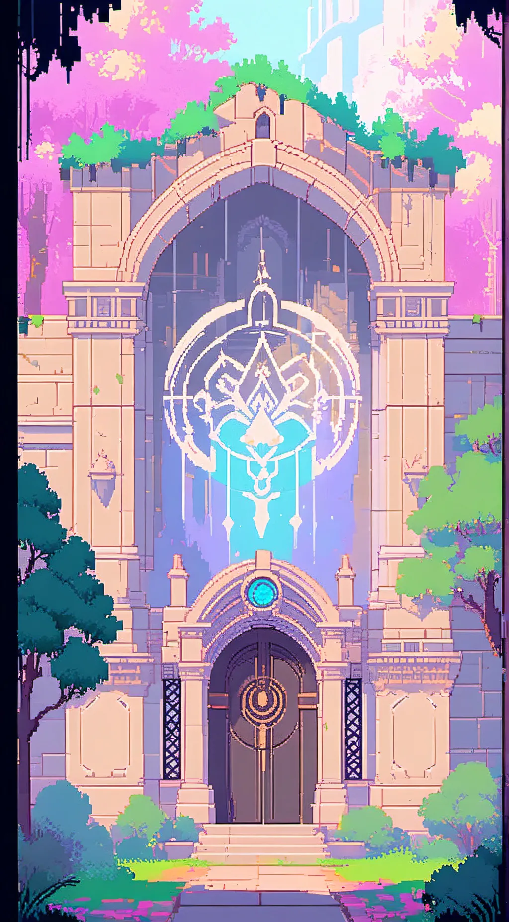 ai character: Arch Magic Academy background