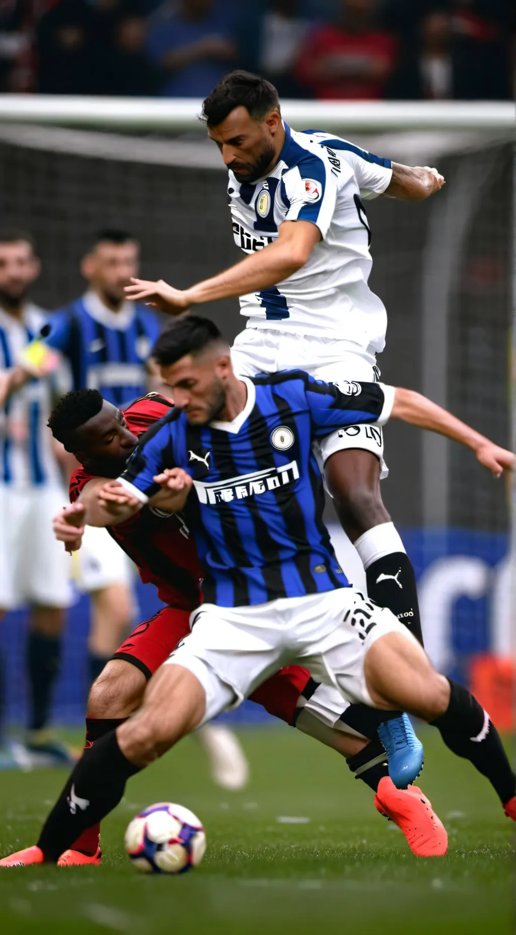 ai character: Milan derby  background