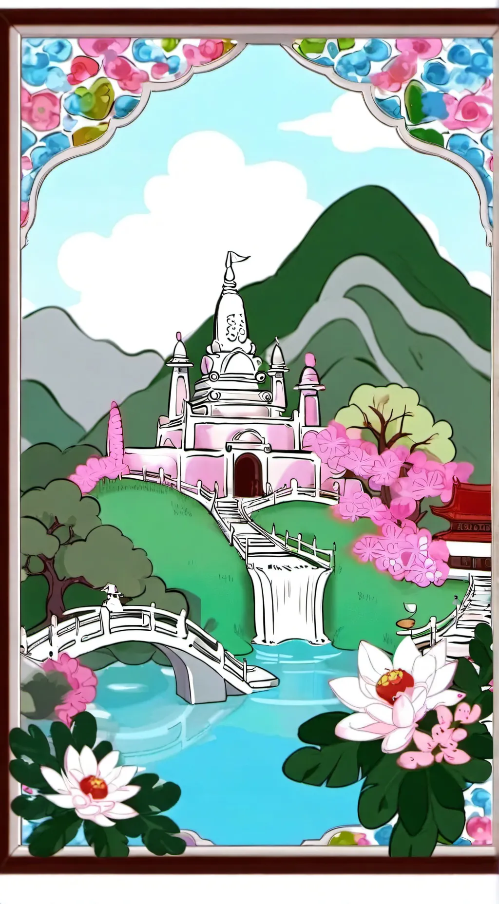 ai character: Dandys world background