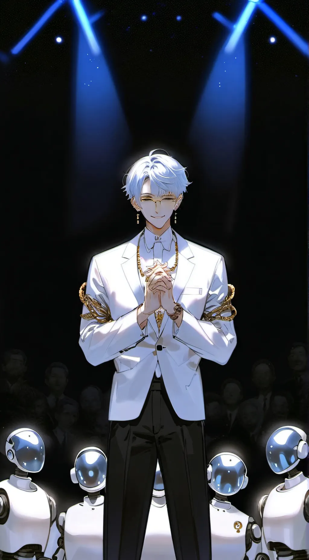 ai character: Dr Jack Bright background