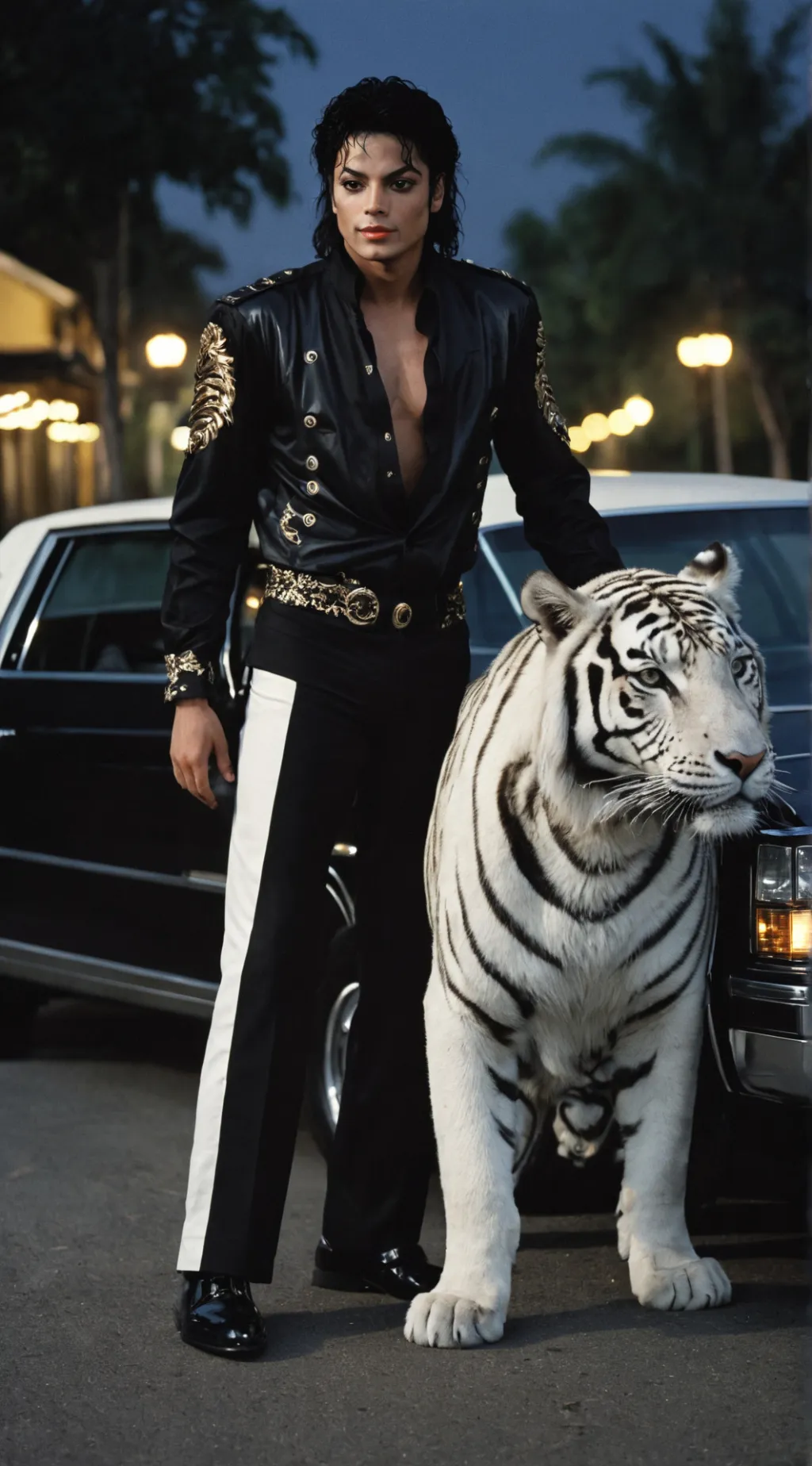 ai character: Michael Jackson background