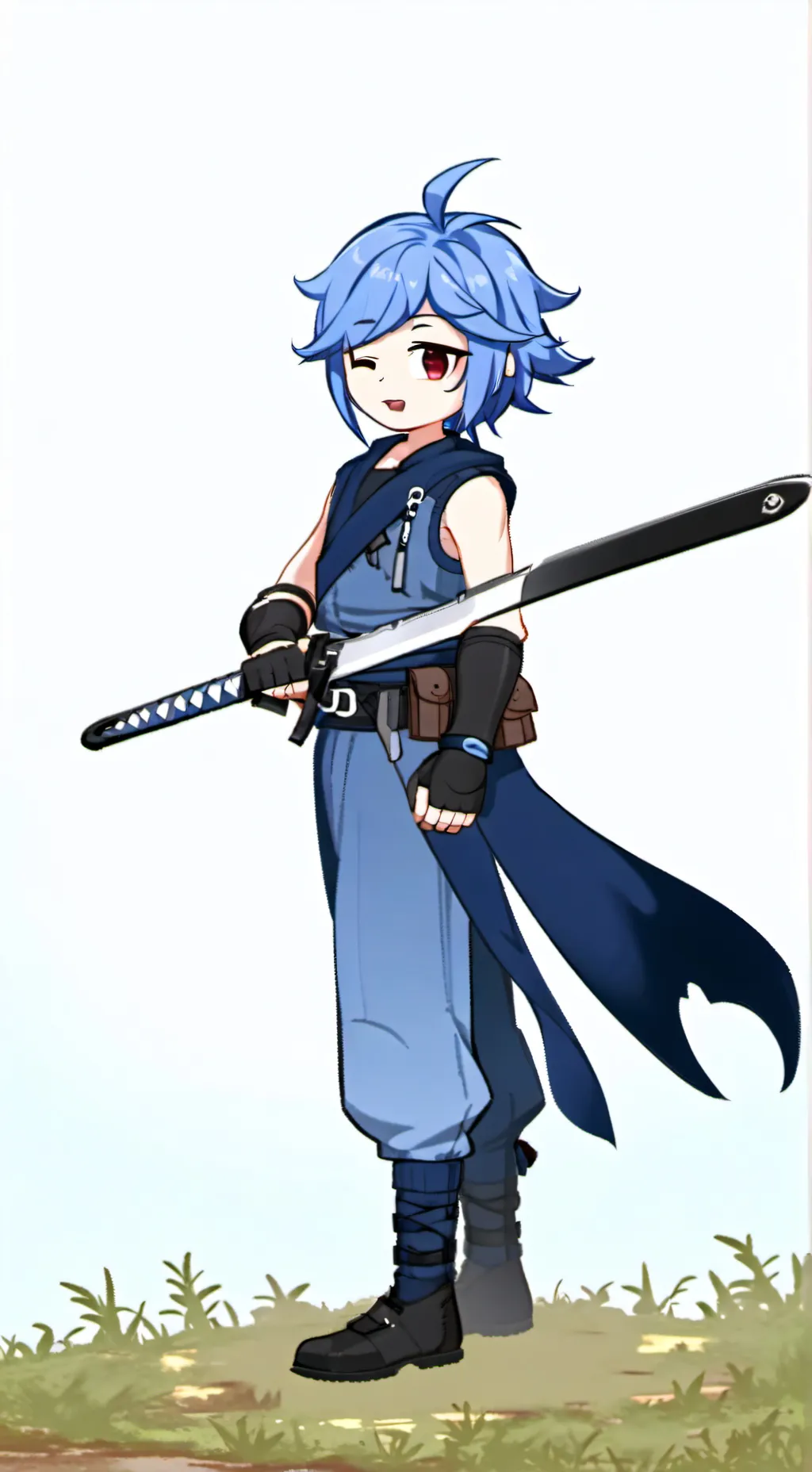 ai character: Sun background