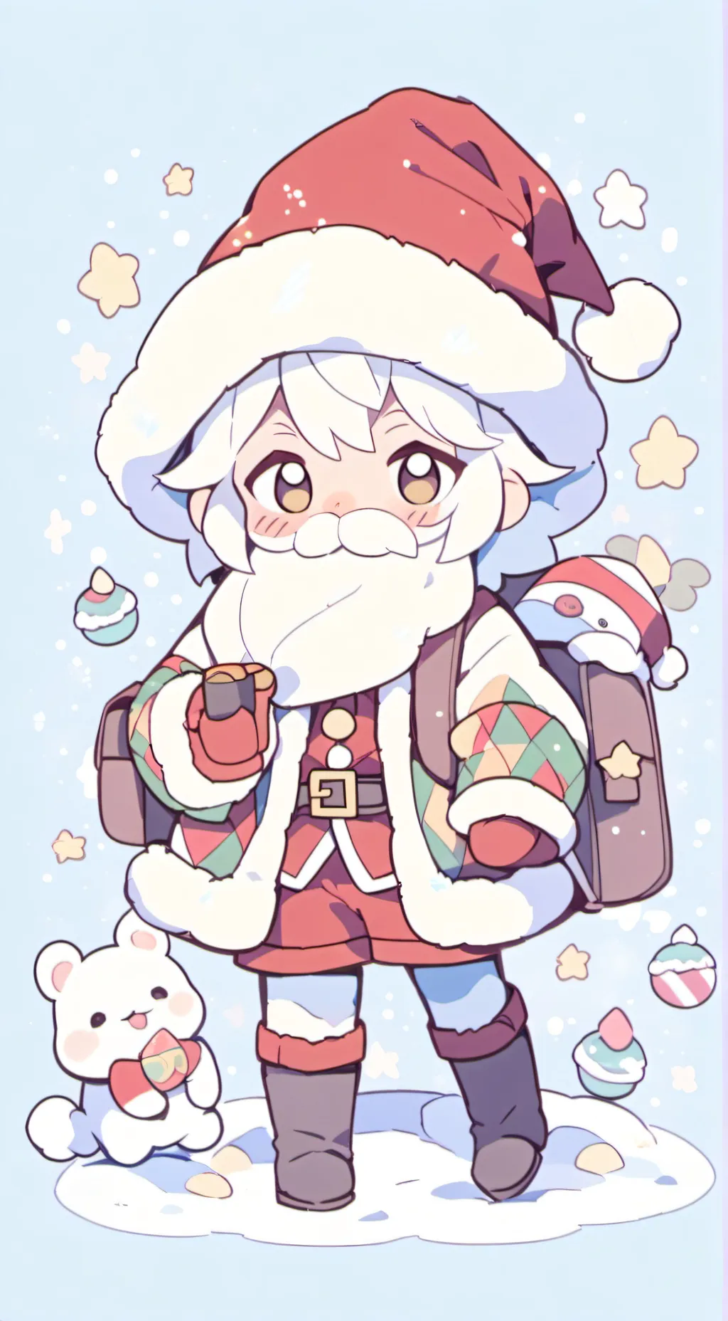 ai character: Nicolas Claus background