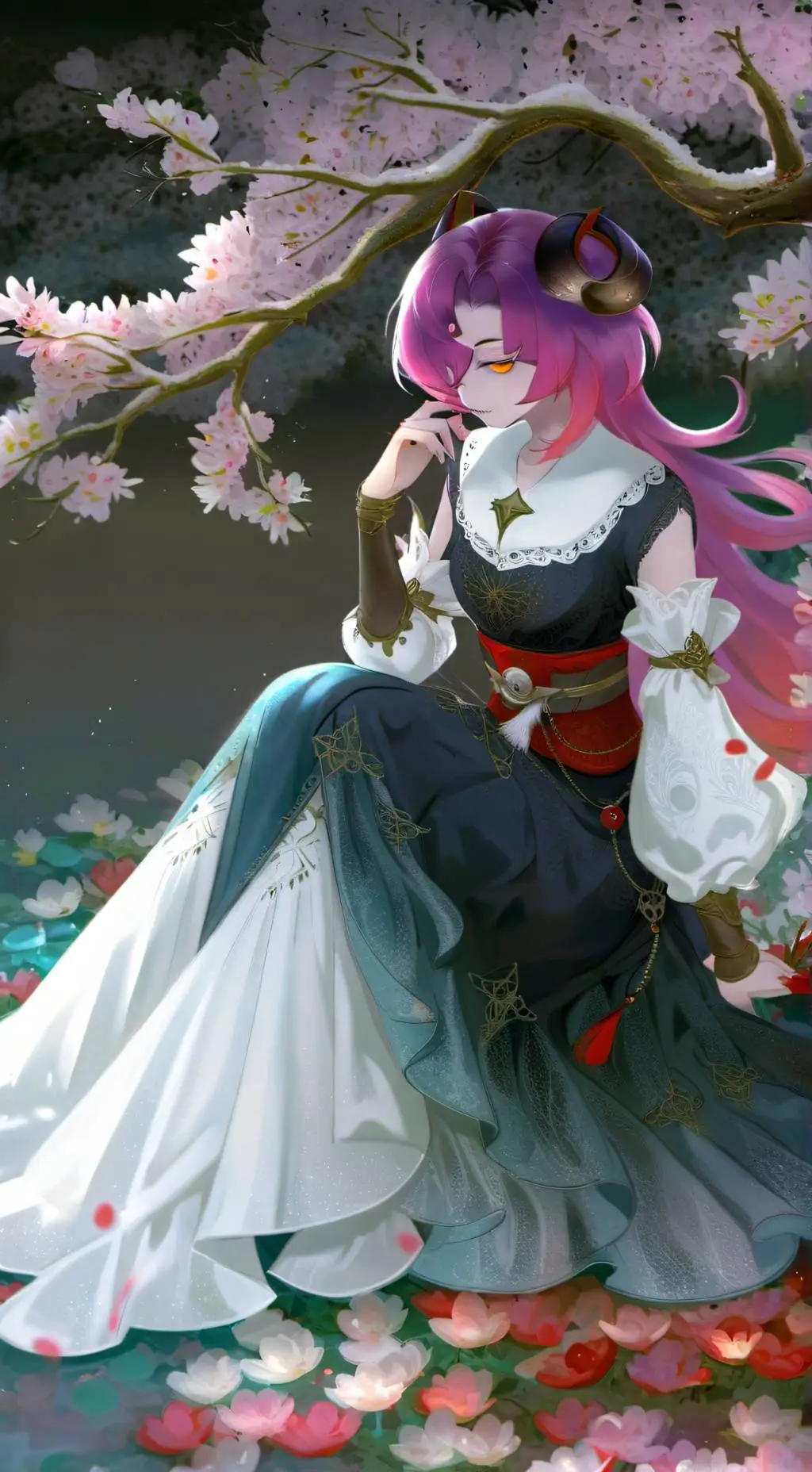 ai character: Uzi x N x V background